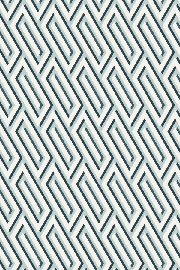 Labyrinth Box Winter Blue Wallpaper