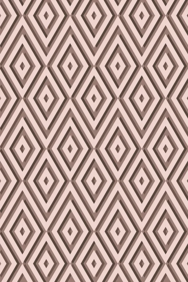 Labyrinth Diamond Tan Wallpaper