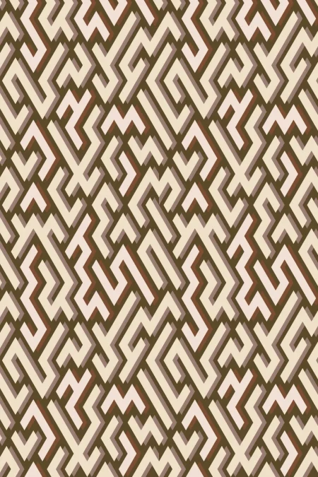 Labyrinth Maze Citrine Blush Wallpaper