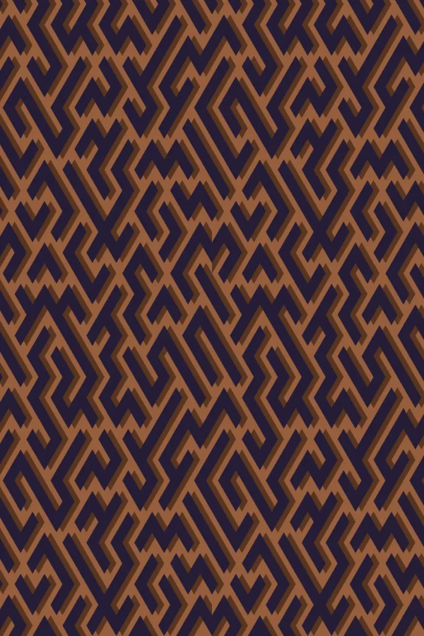 Labyrinth Maze Royal Fox Wallpaper