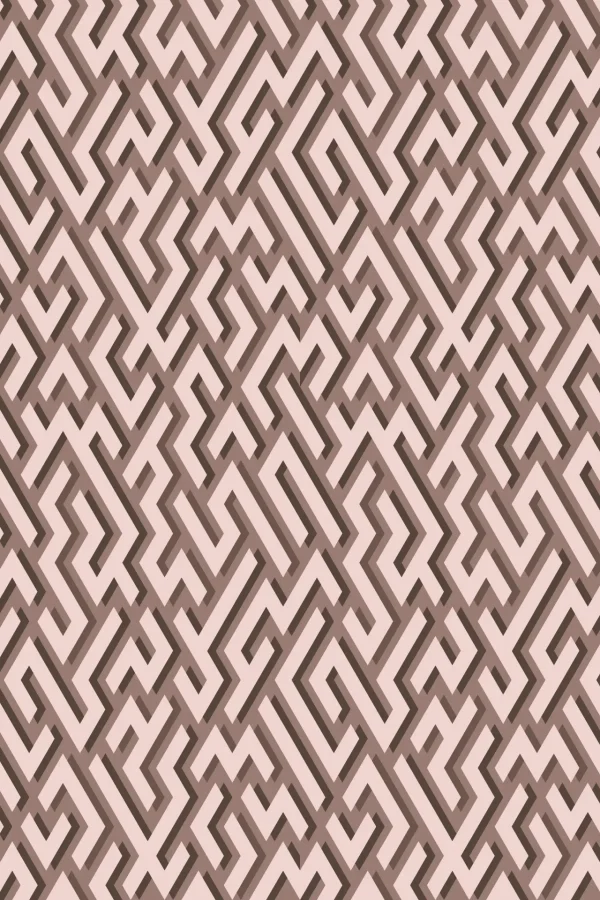 Labyrinth Maze Tan Wallpaper