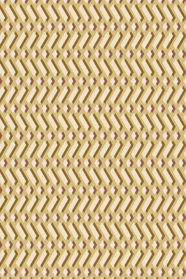 Labyrinth Weave Ginger Wallpaper