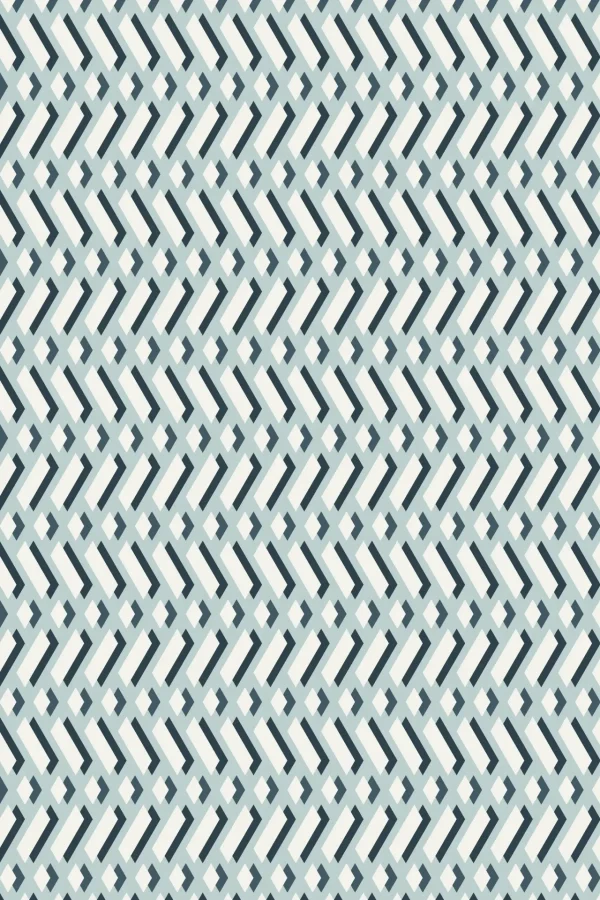 Labyrinth Weave Winter Blue Wallpaper