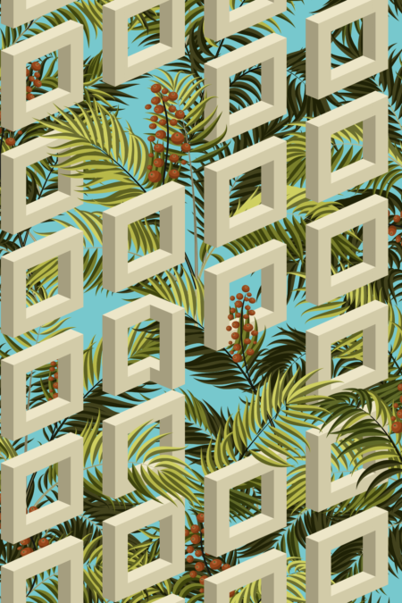 Unseen Future Suburban Palm Fault Wallpaper