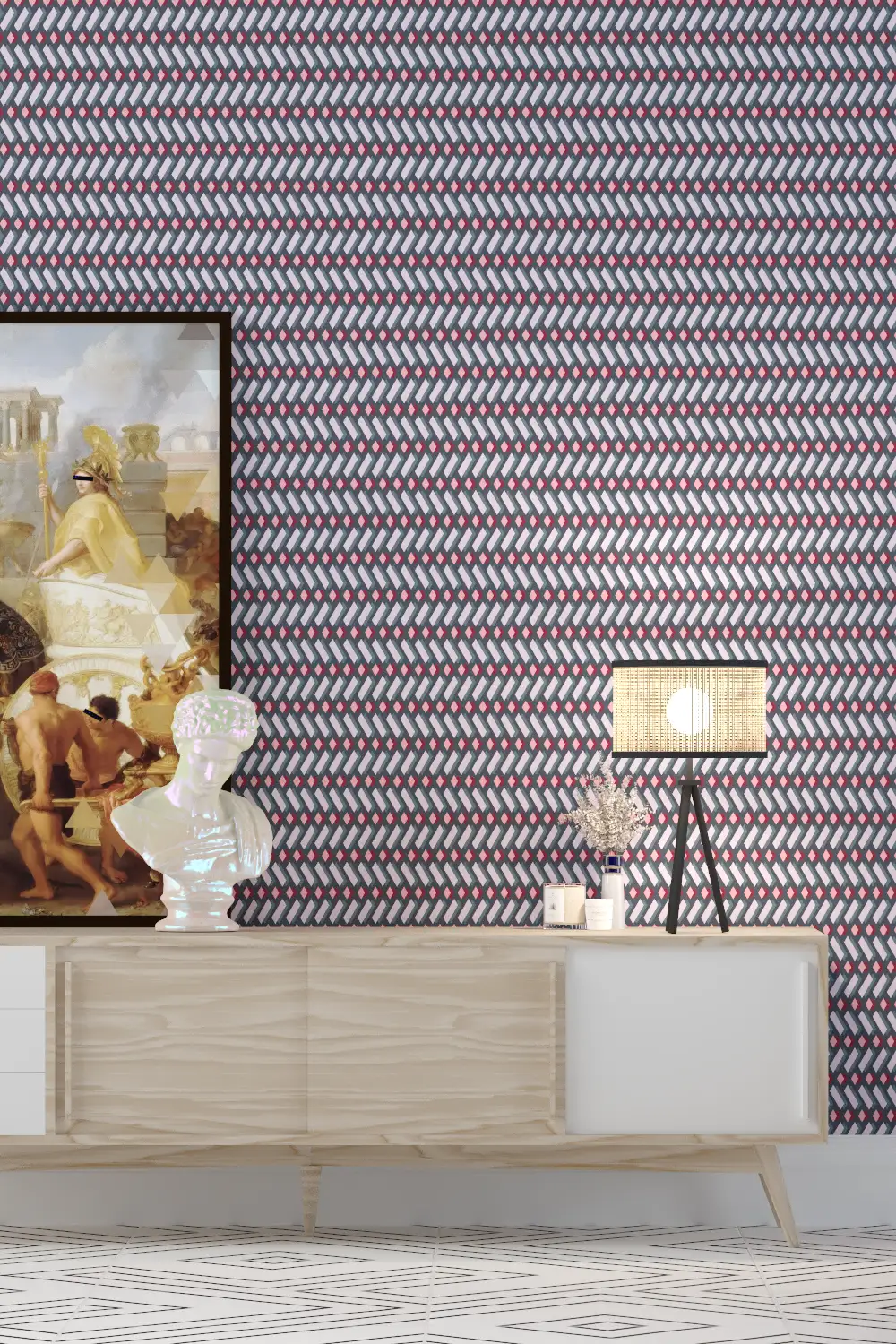 Labyrinth Weave Vibration Wallpaper
