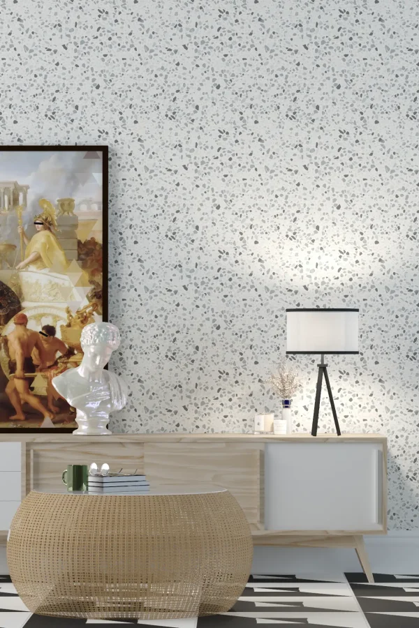 Terrazzo Starling Wallpaper