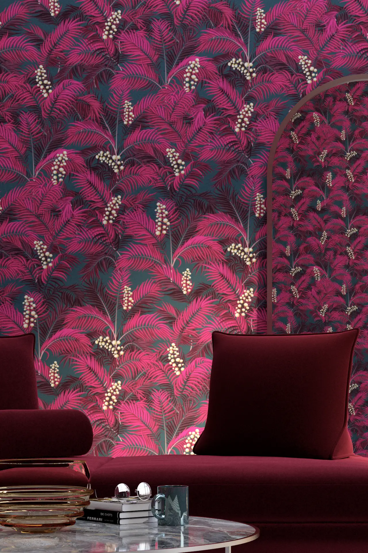 Unseen Future Carnival Palm Wallpaper