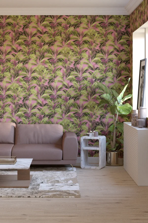 Unseen Future Modern Palm Wallpaper