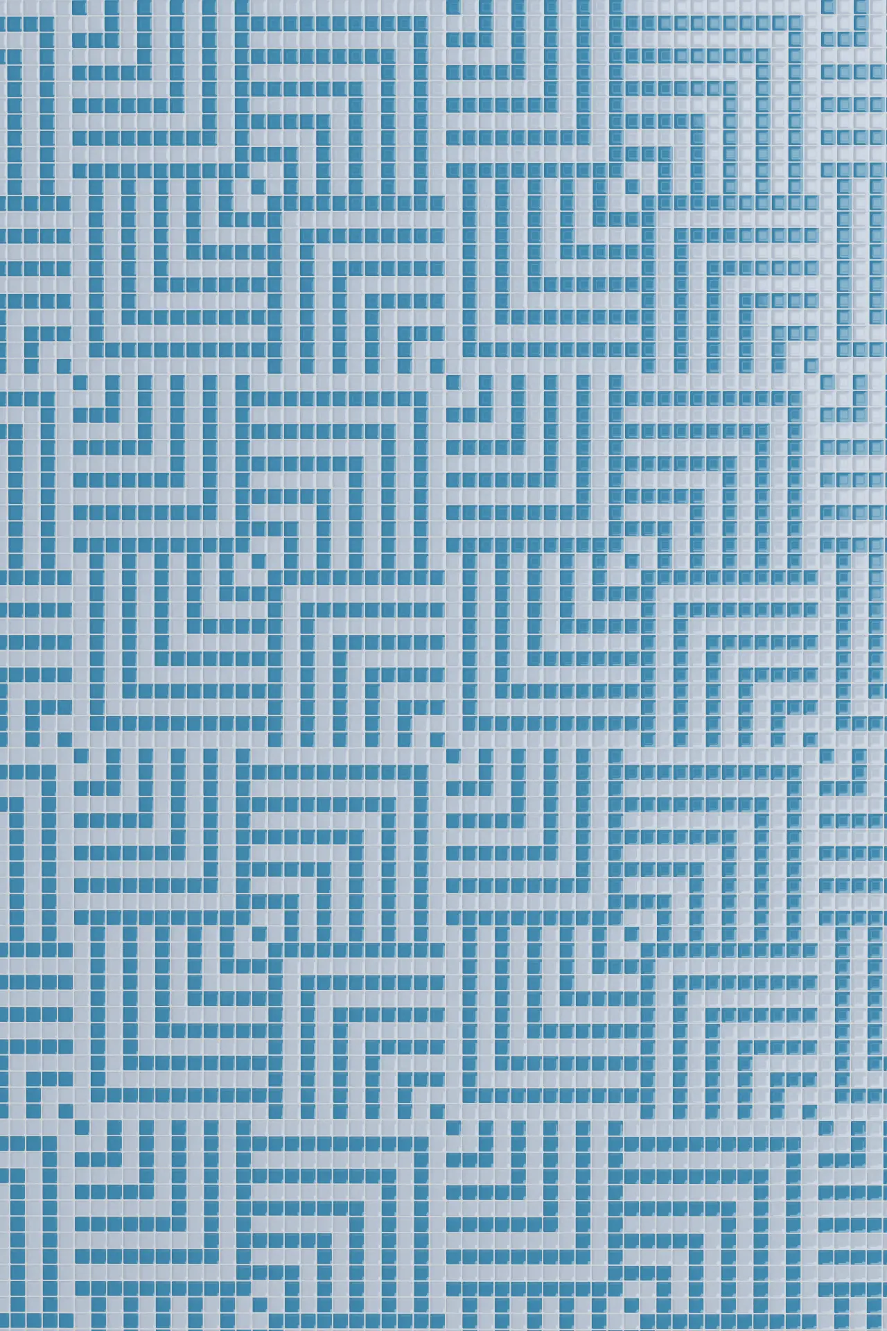 Overlap Azzurro Glass Mosaic