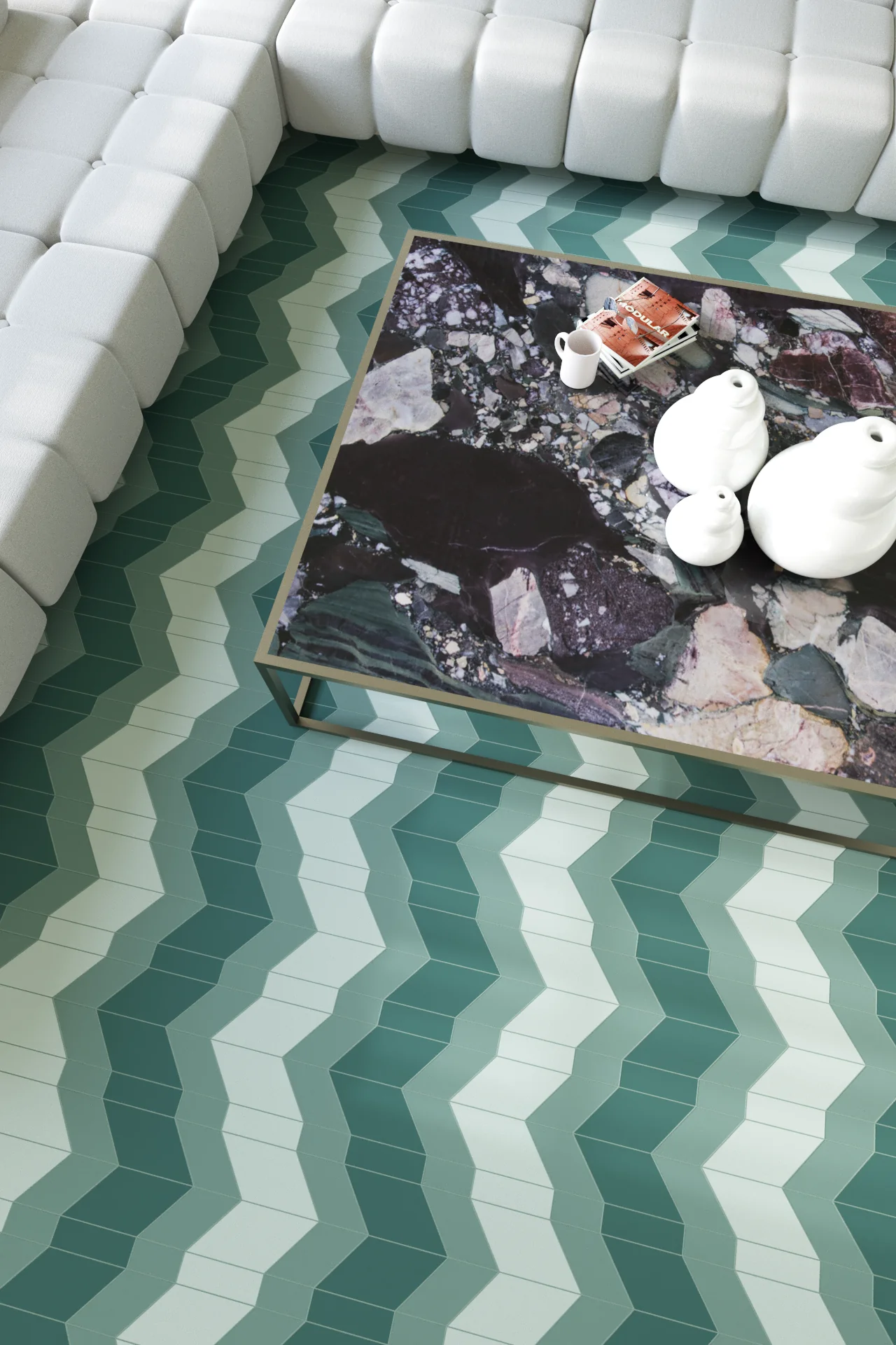 Stitch Mission Palm Porcelain Tiles