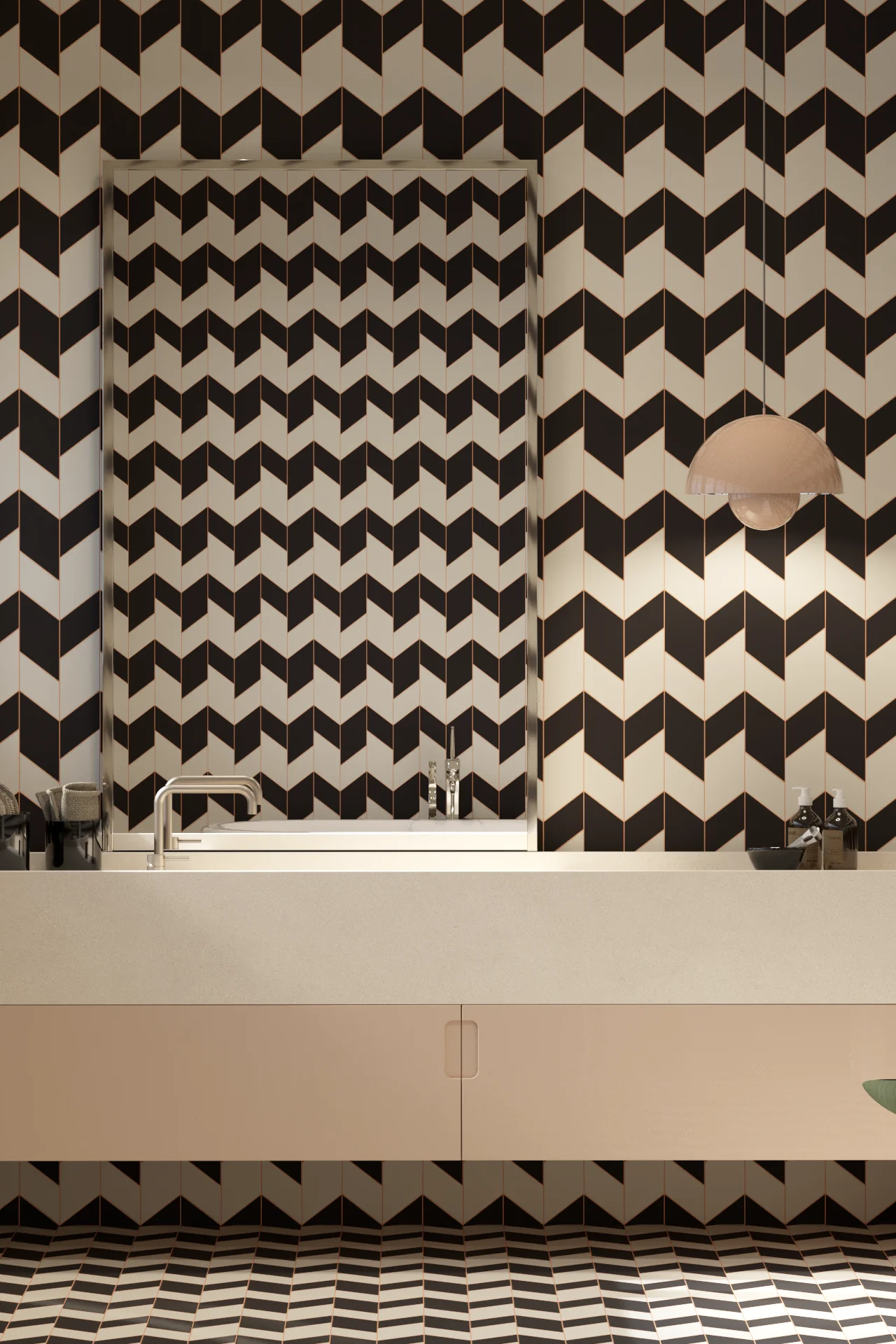 Stitch Off Step Mono Porcelain Tiles