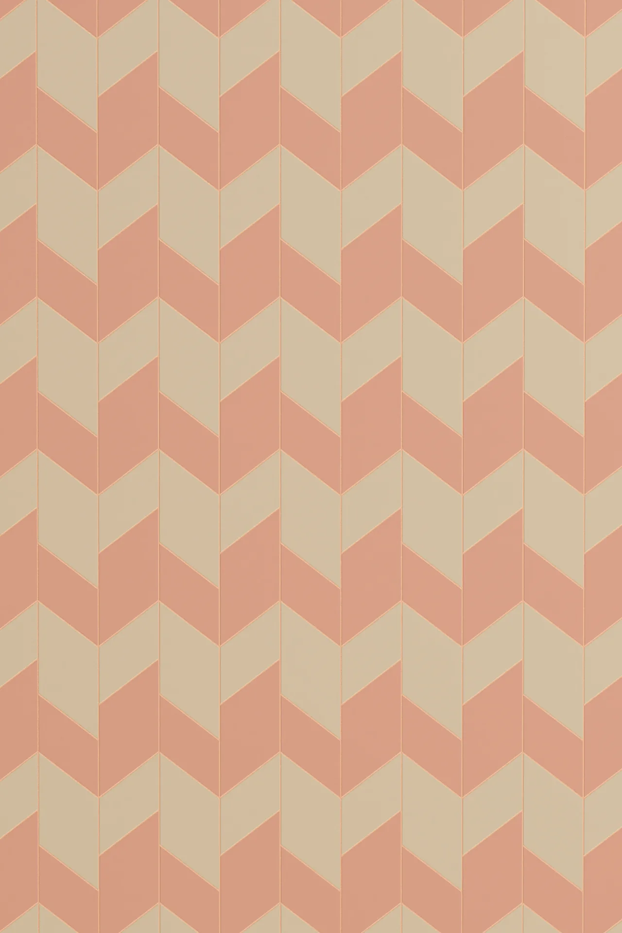 Stitch Off Step Coral Porcelain Tiles