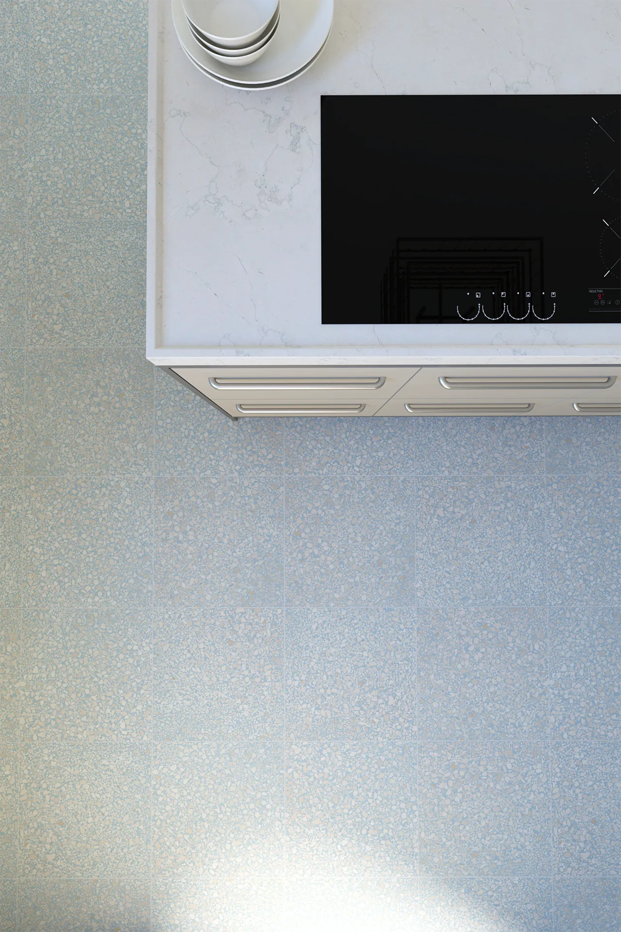 Bianco Inglese Still Water Terrazzo