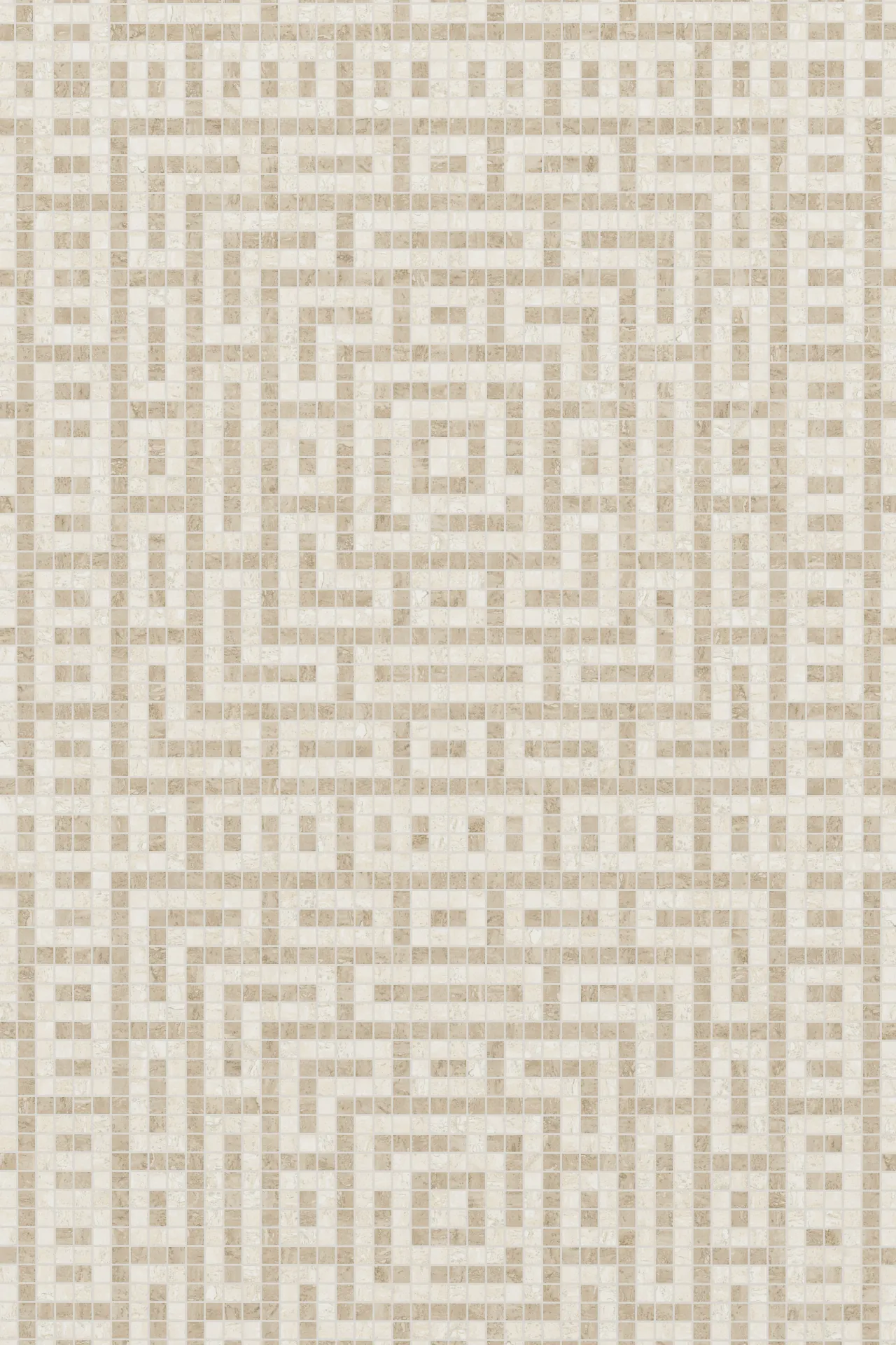 Castle Travertine Chiaro Noce Mosaic