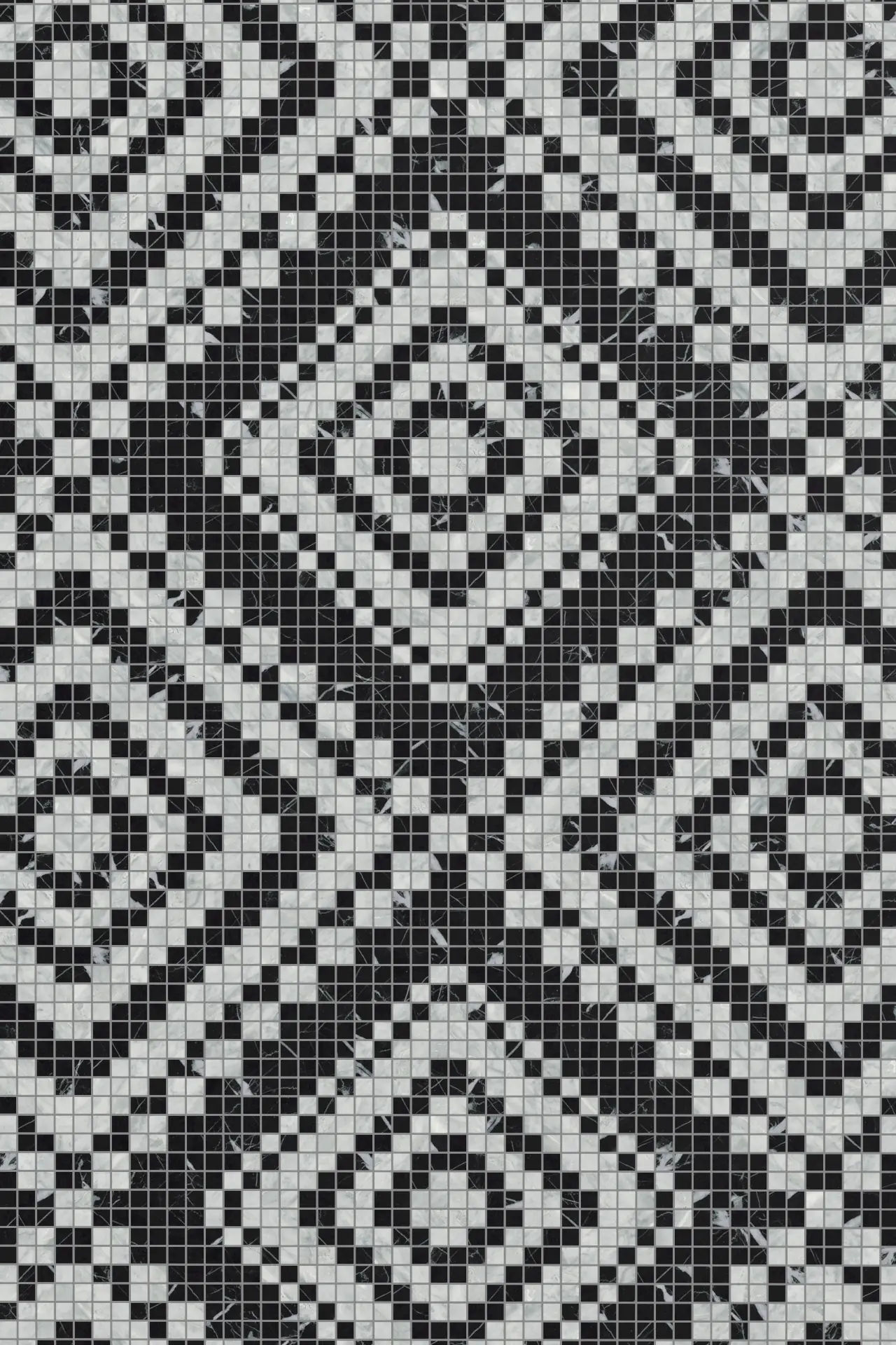 Diamond Nero Marquina Bardiglio Mosaic