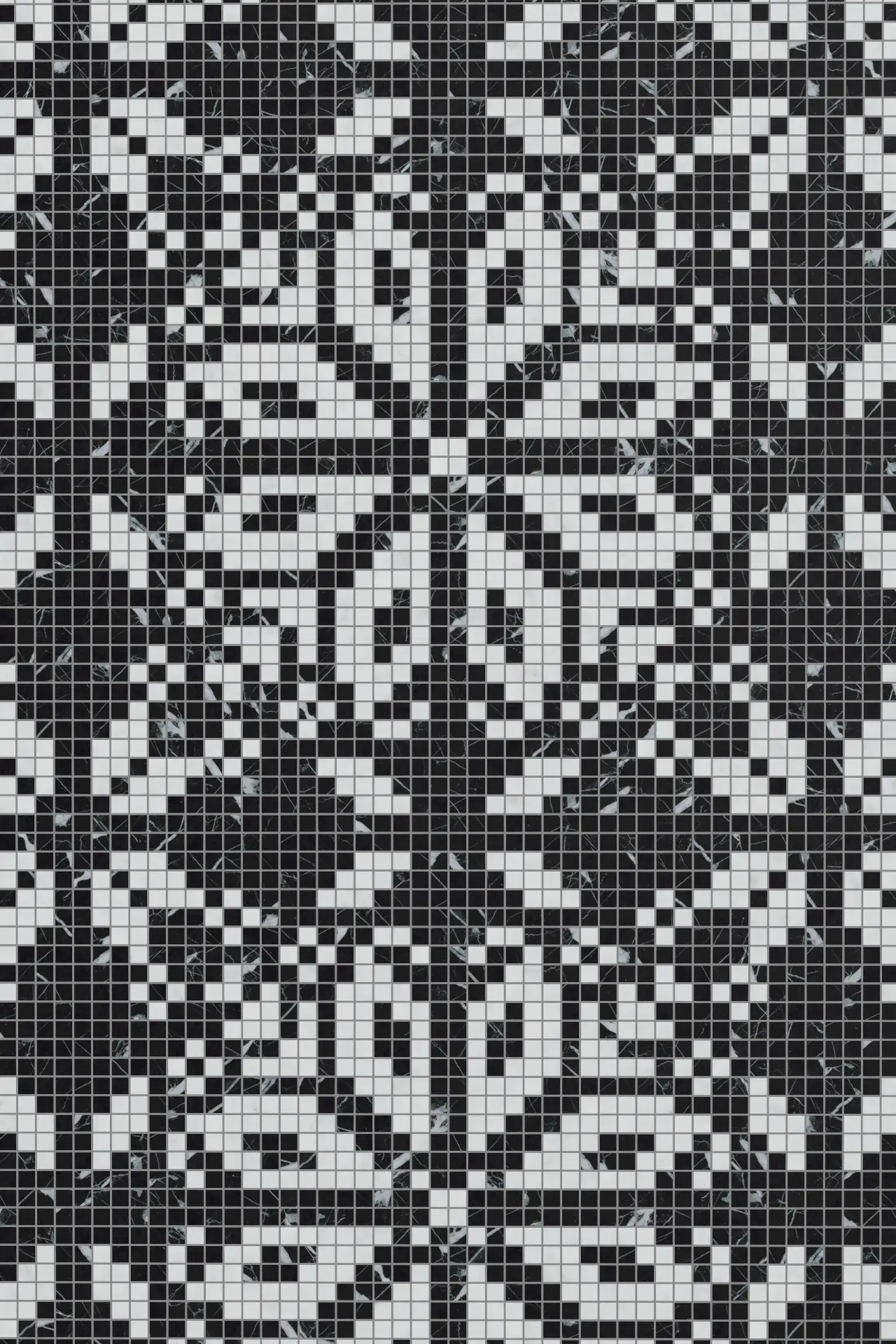 Folk Nero Marquina Carrara Mosaic