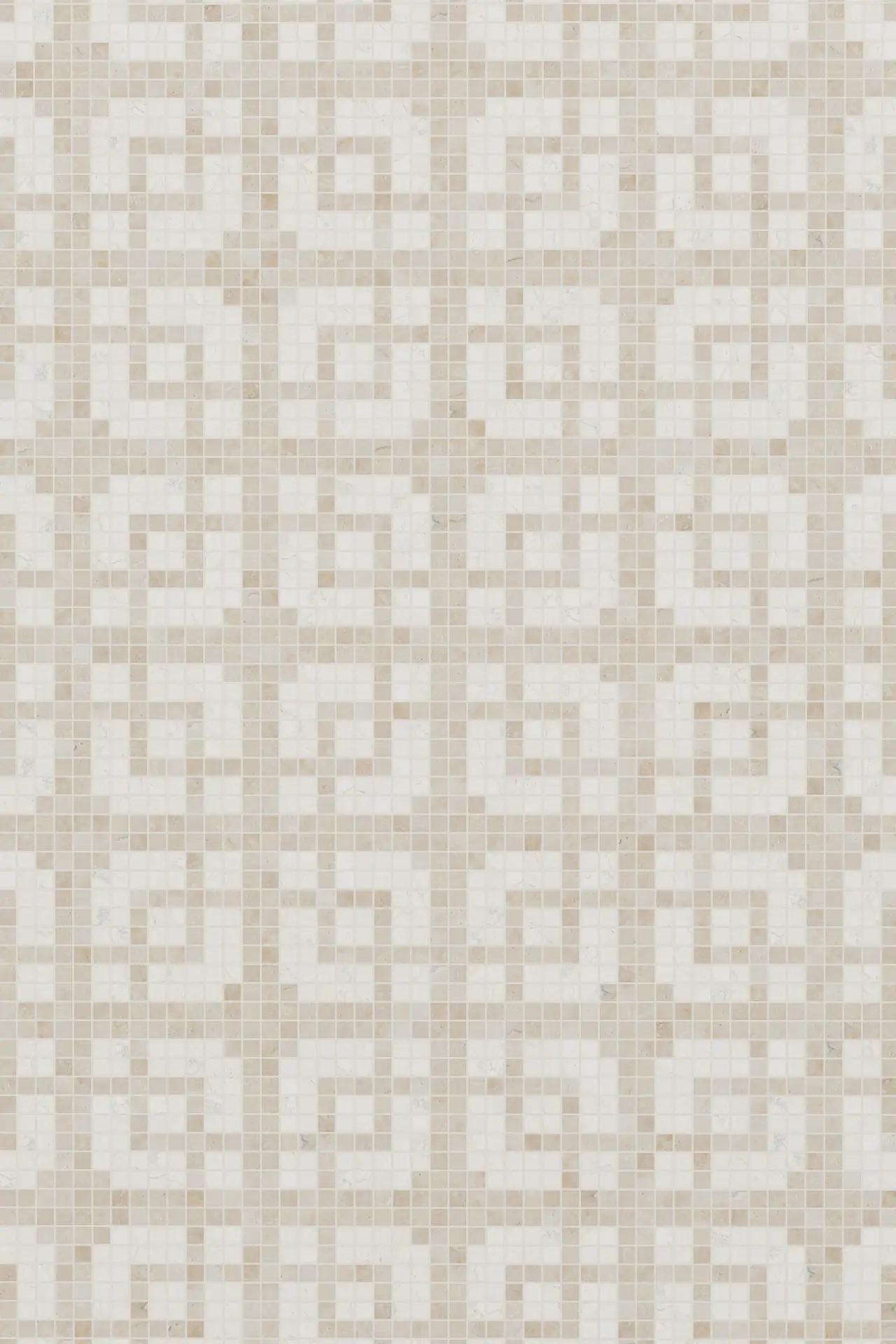 Grid Bianco Perlino Travertine Rapolano Mosaic