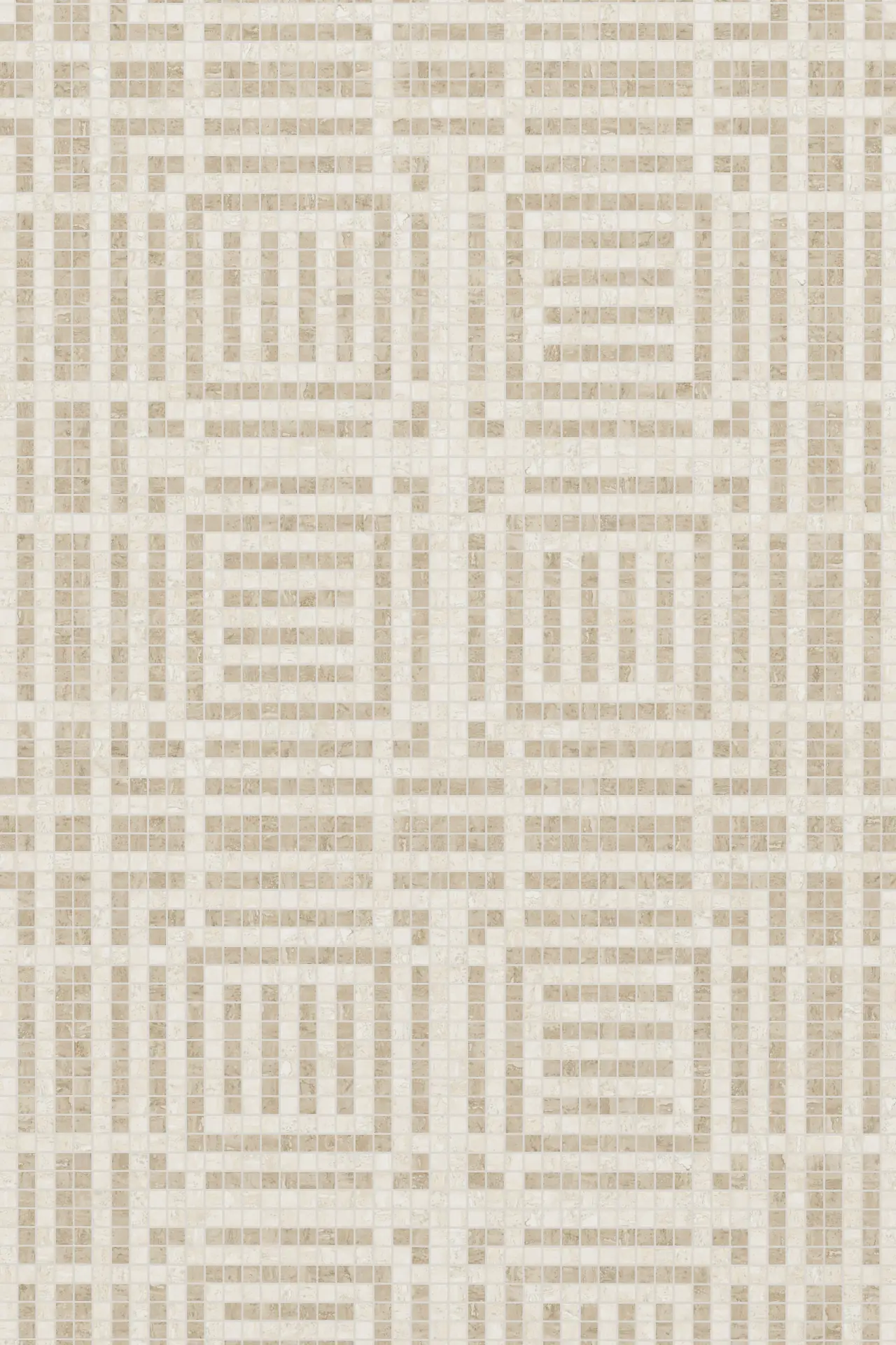 Grill Travertine Chiaro Noce Mosaic