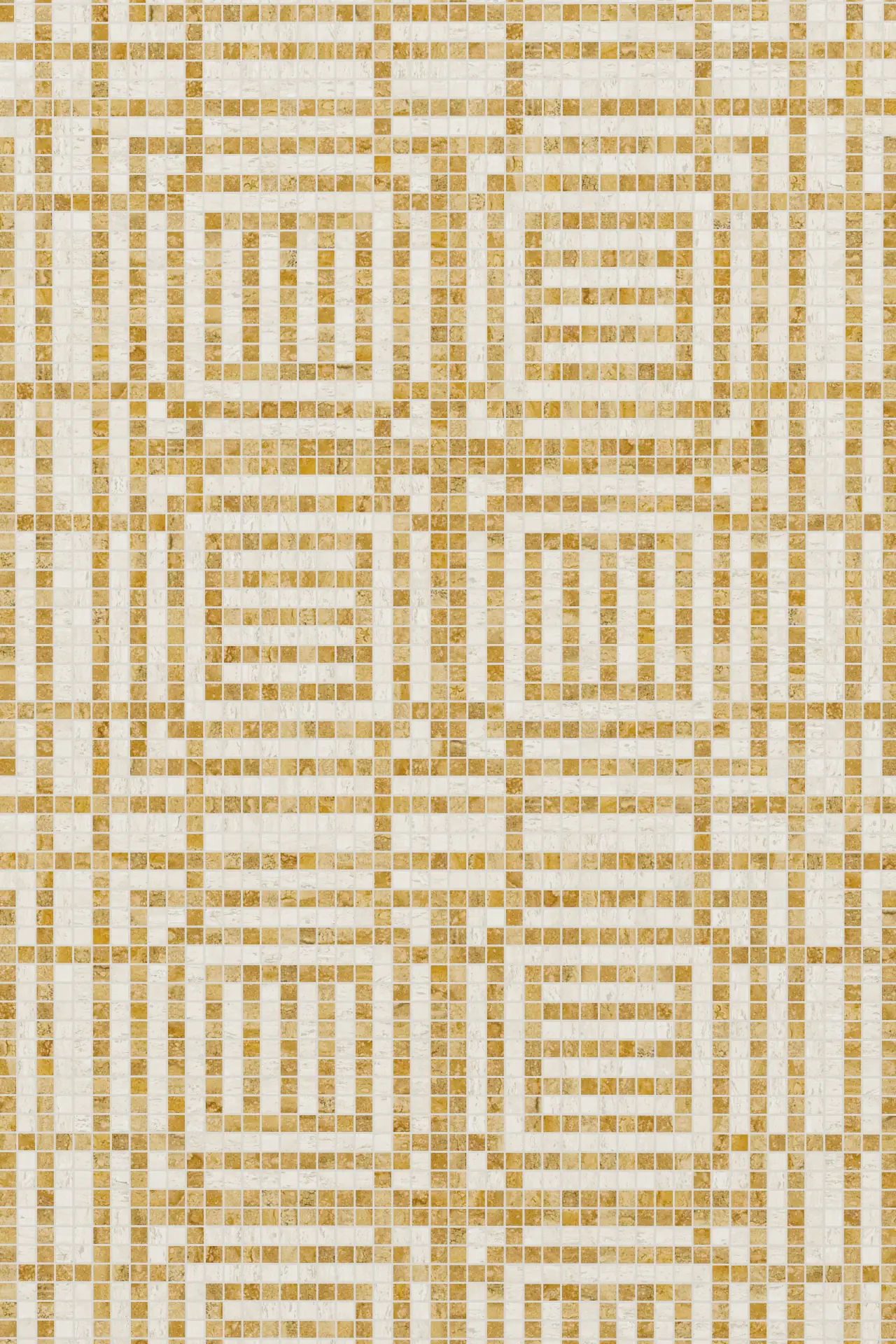 Grill Travertine Giallo Chiaro Mosaic