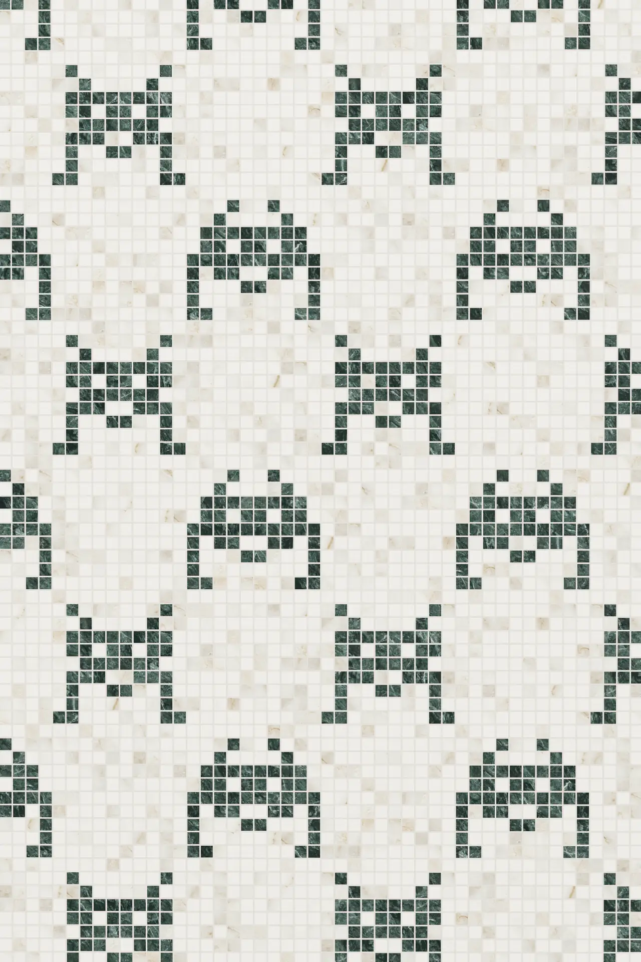 Invaders Calacatta Verde Alpi Mosaic