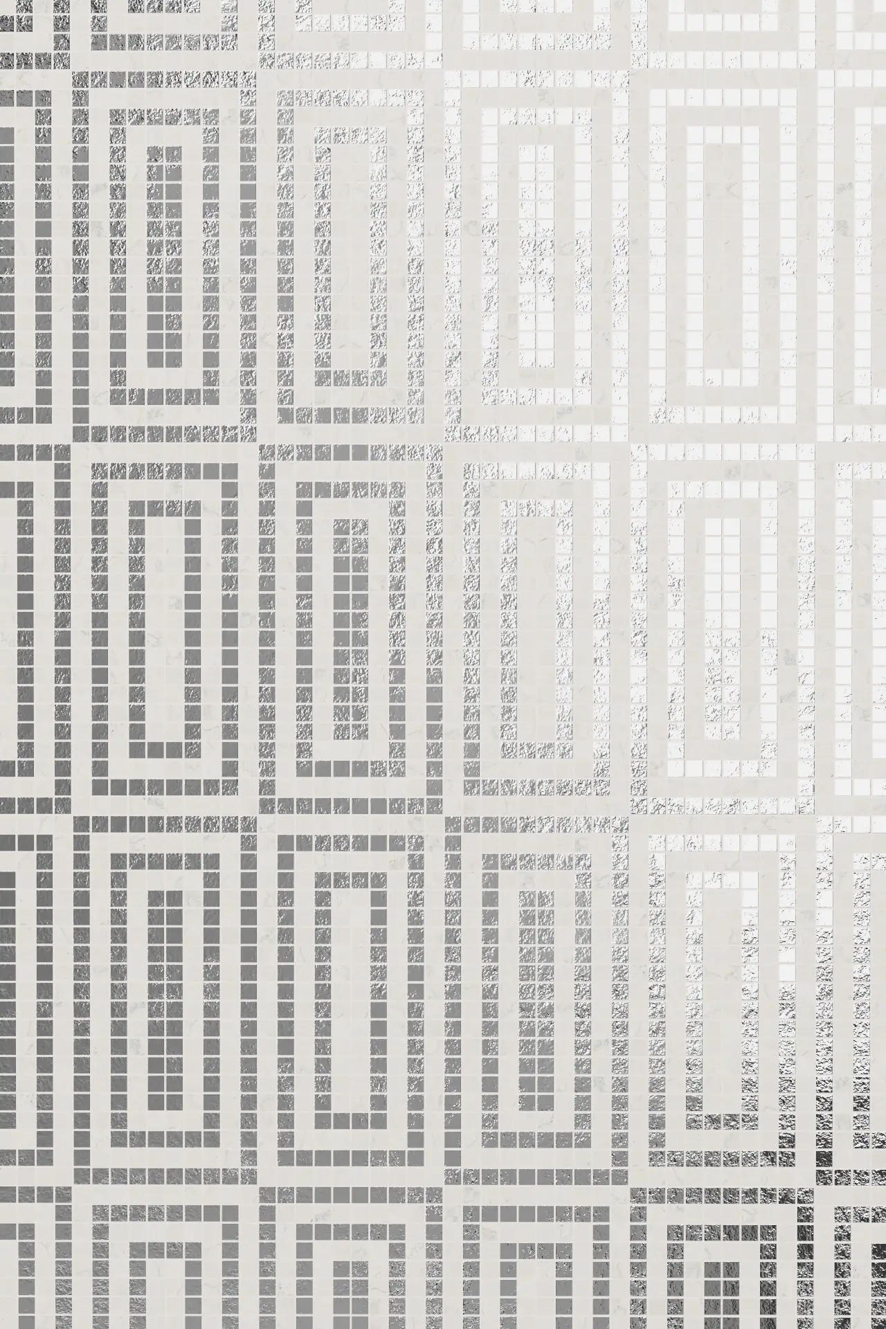 Loop Bianco Perlino Oro Bianco Mosaic