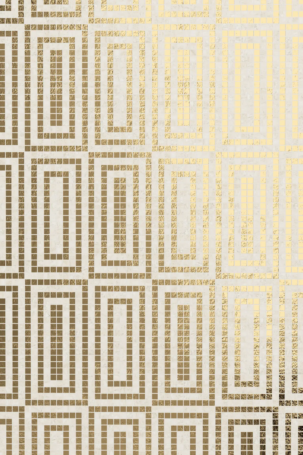 Loop Travertine Chiaro Oro Mosaic