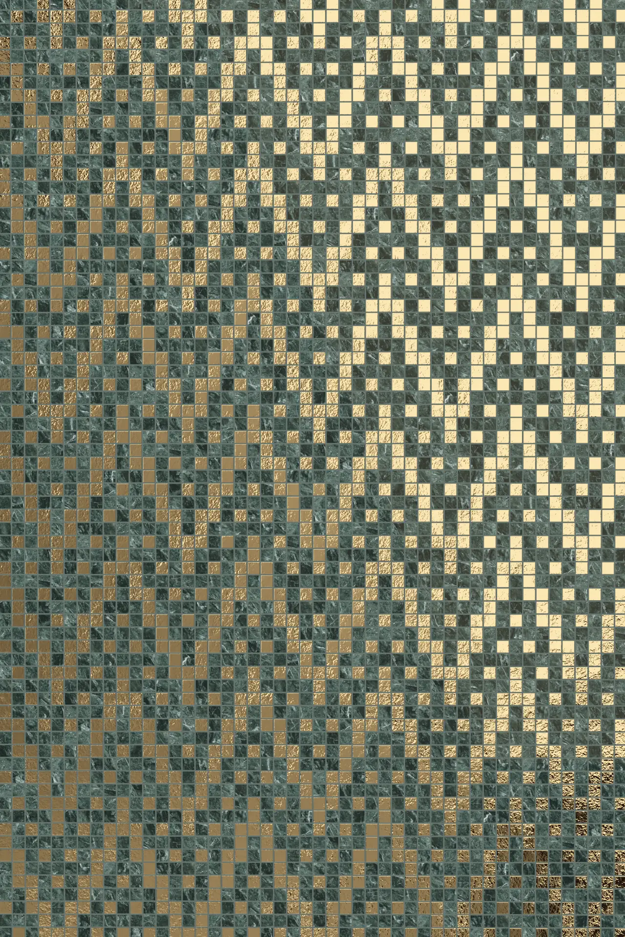 Maroc Verde Alpi Oro Mosaic