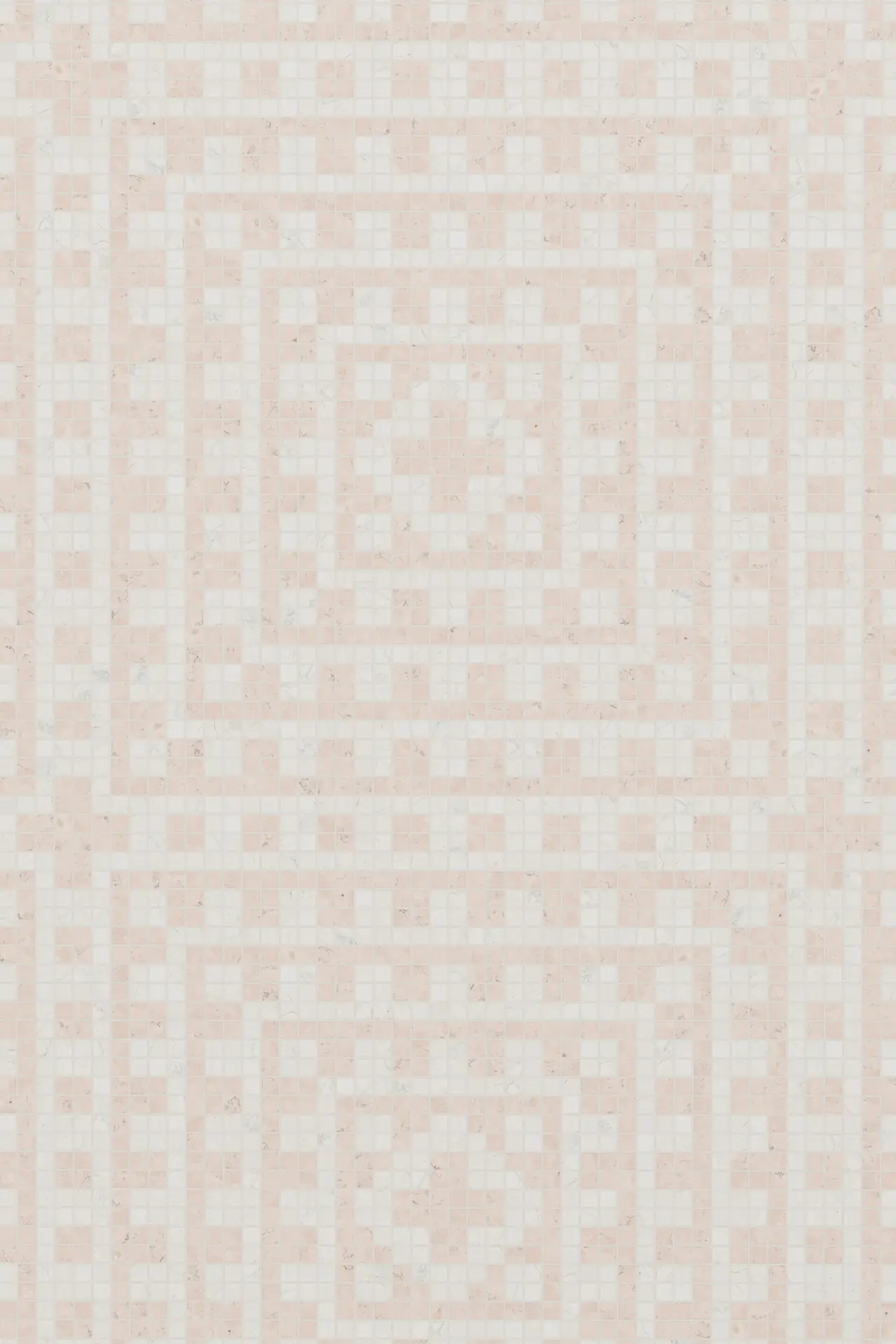 Mayan Bianco Perlino Rosa Perlino Mosaic