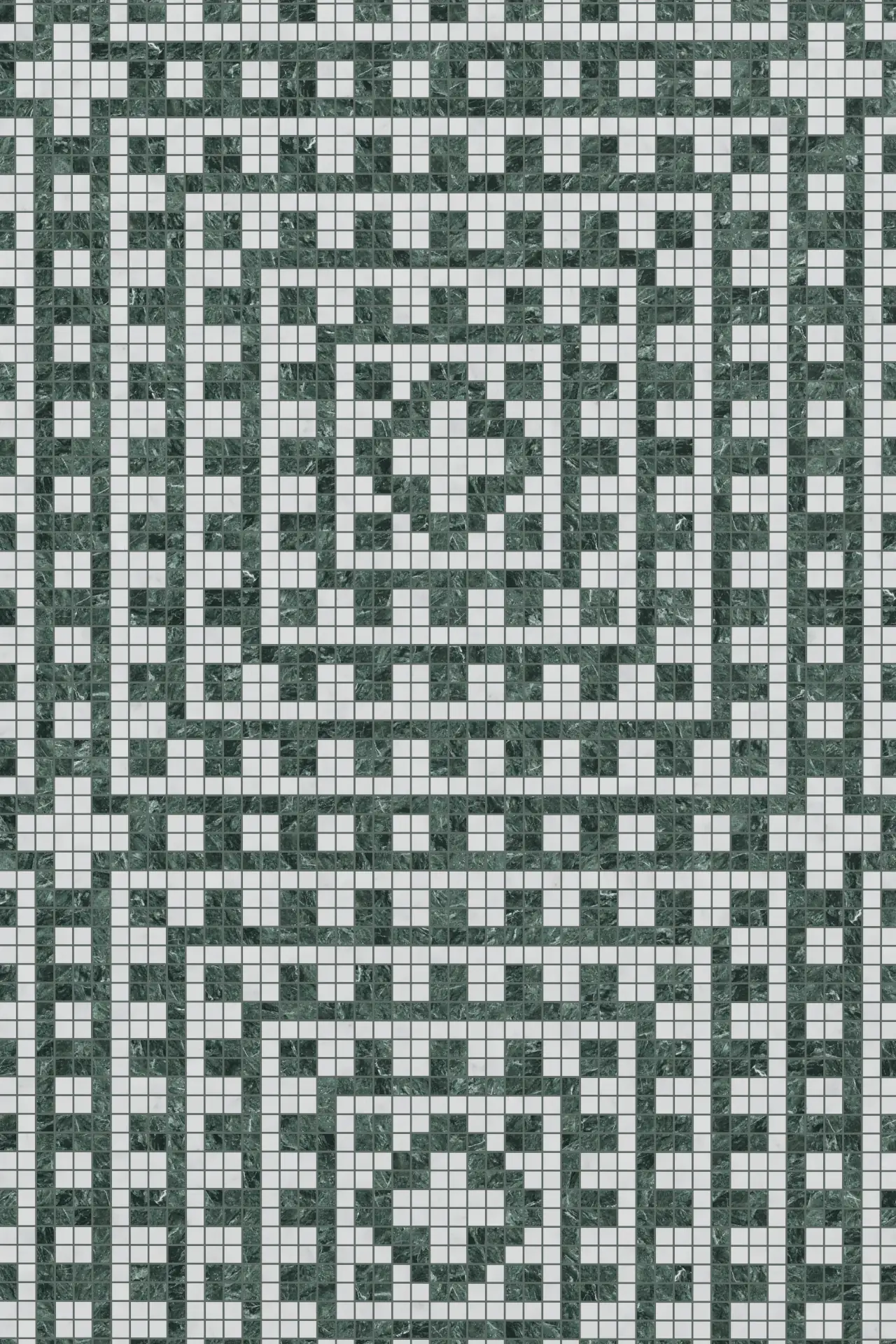 Mayan Verde Alpi Carrara Mosaic