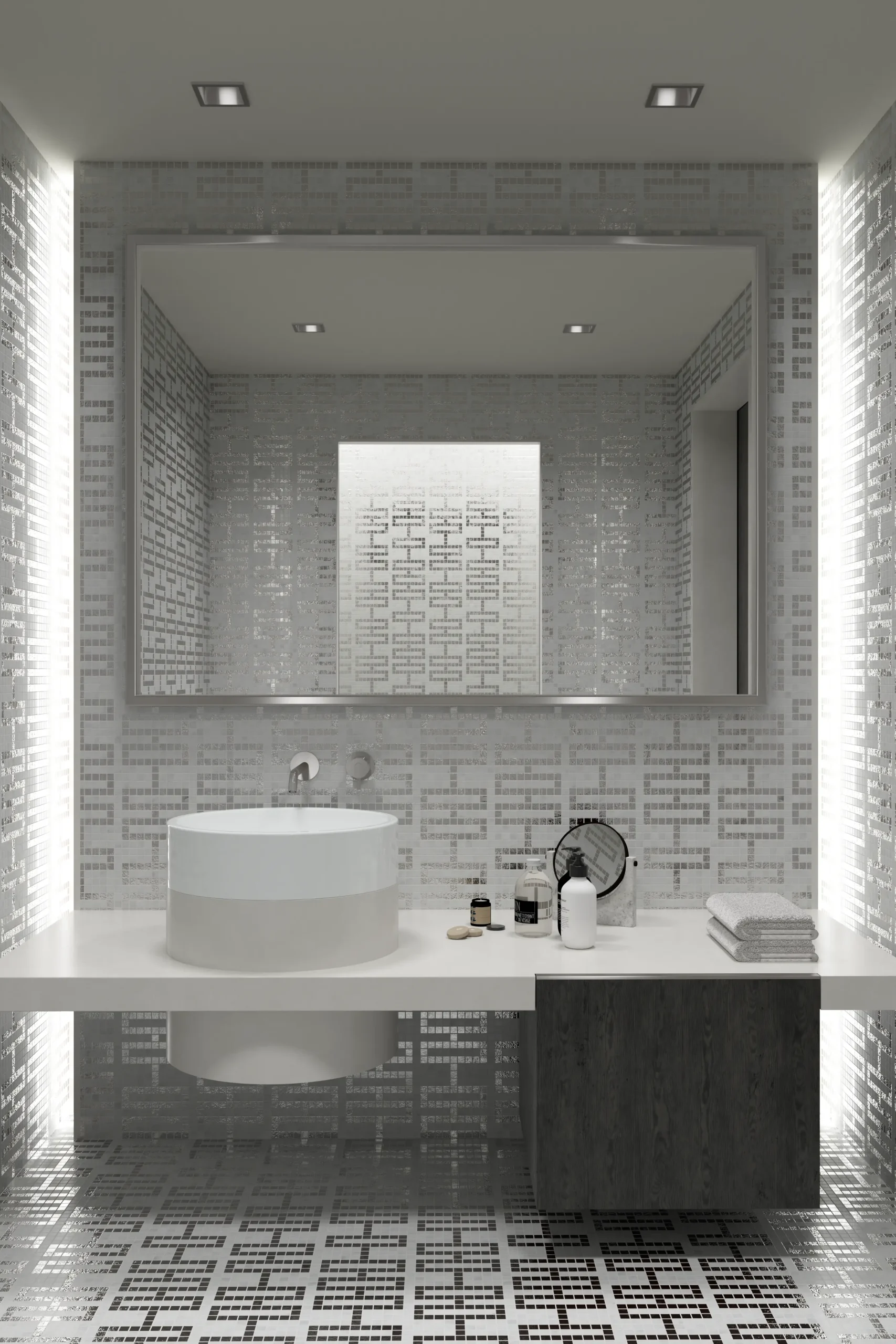 Screen Carrara Oro Bianco Mosaic