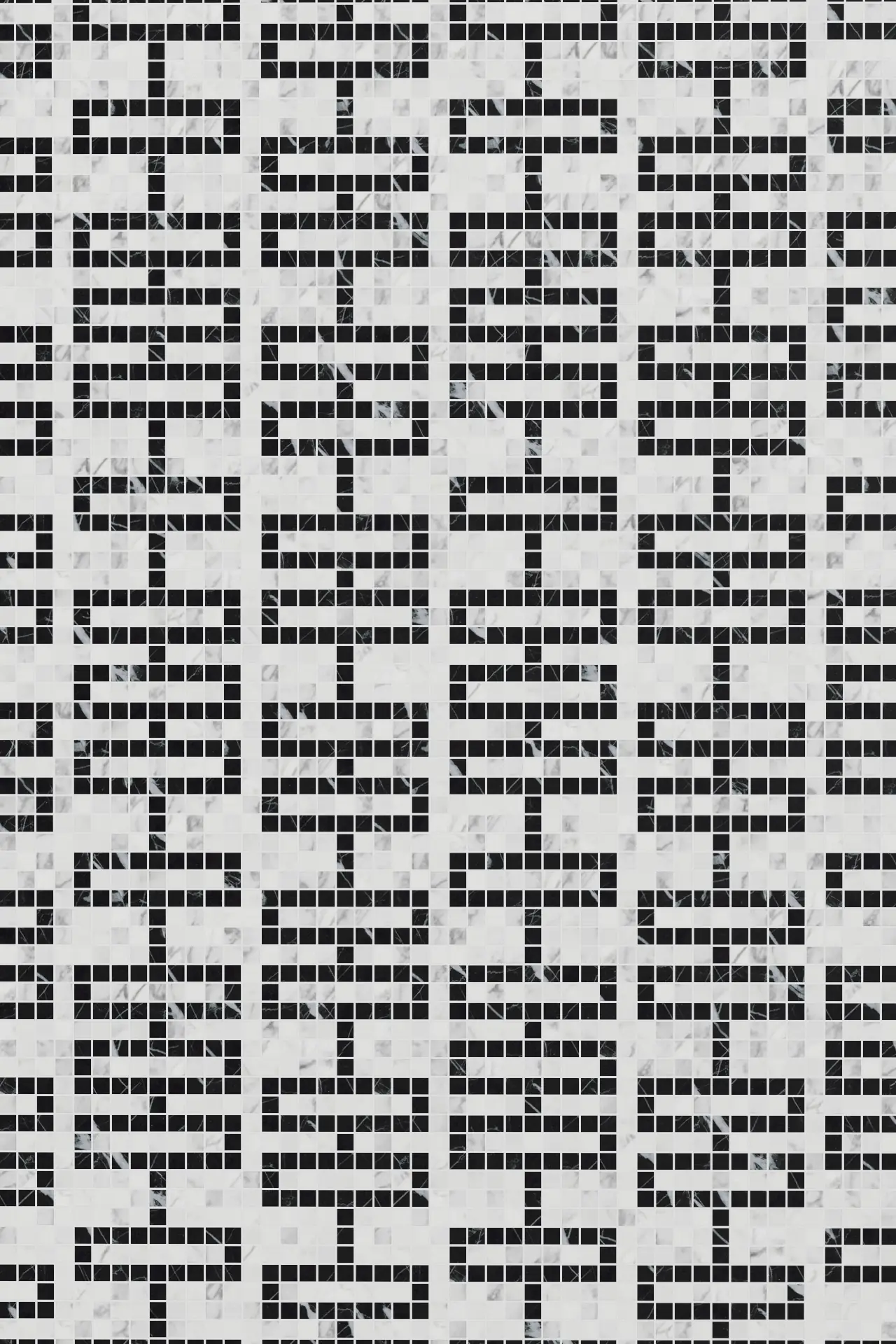 Screen Statuario Veneto Nero Marquina Mosaic