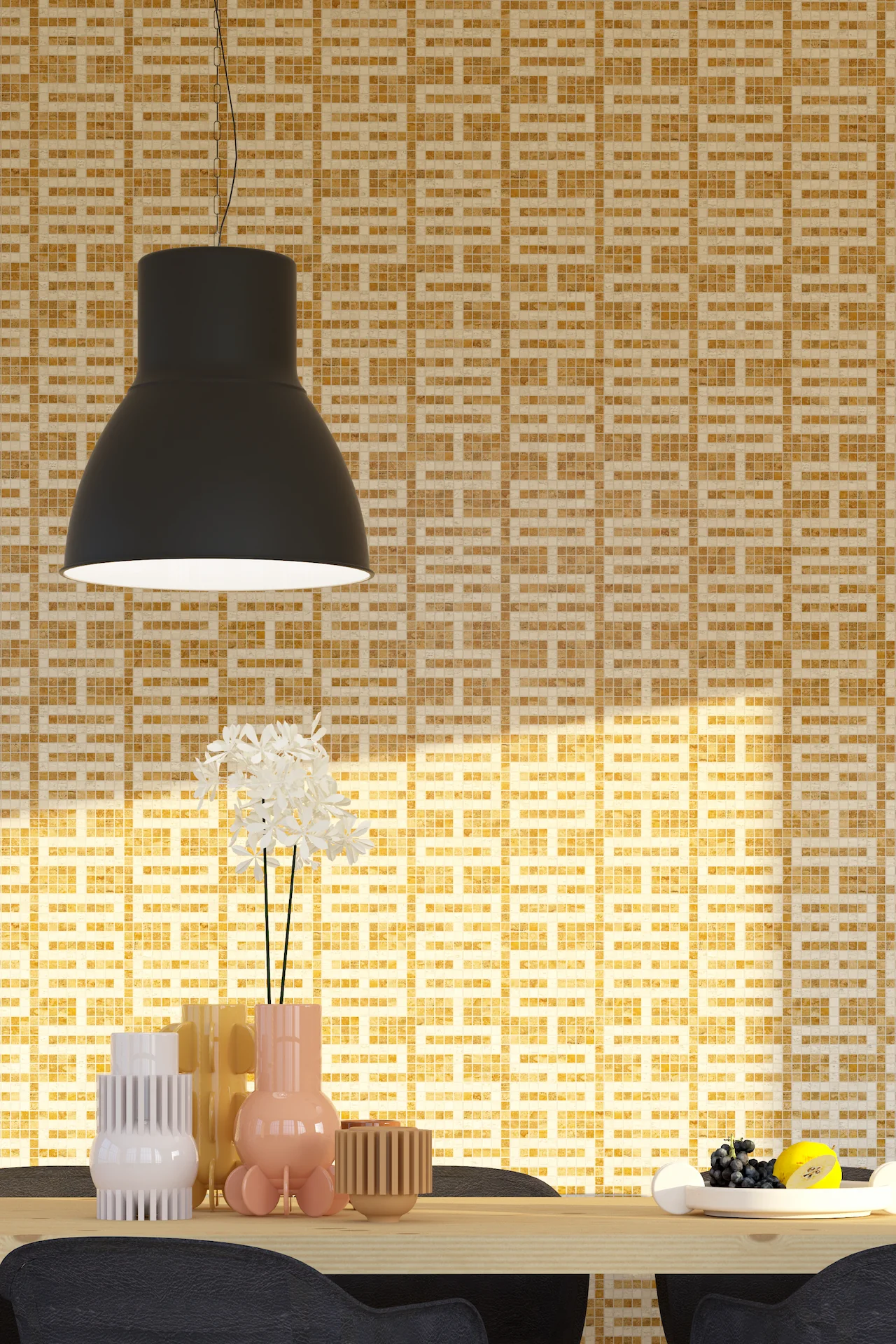 Screen Travertine Giallo Chiaro Mosaic