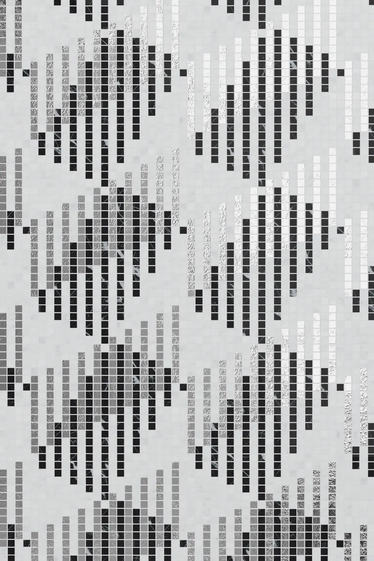 Shadow Carrara Nero Marquina Oro Bianco Mosaic