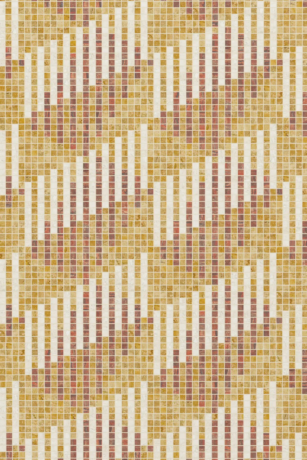 Shadow Travertine Giallo Rosso Chiaro Mosaic