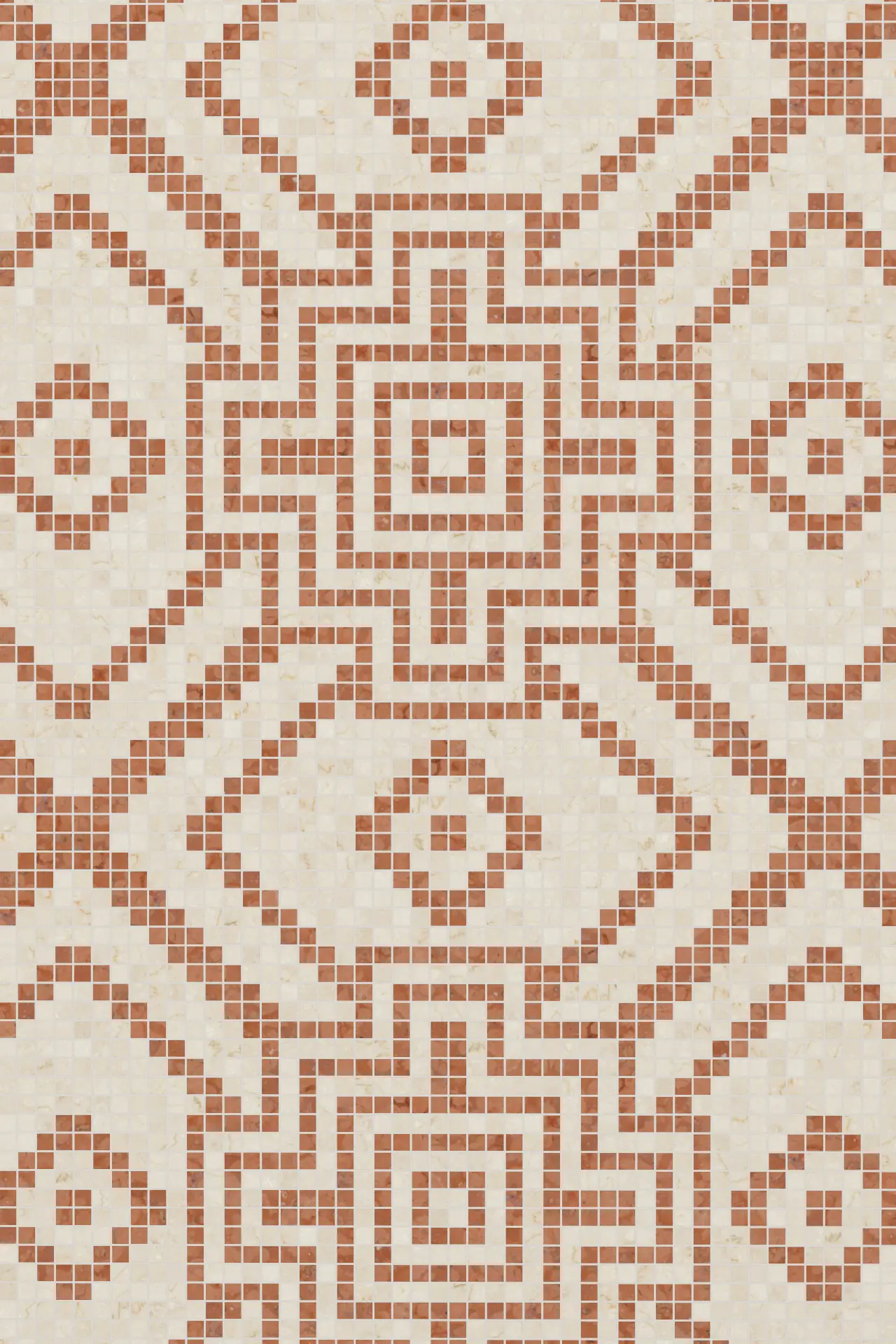 Star Botticino Rosso Verona Mosaic