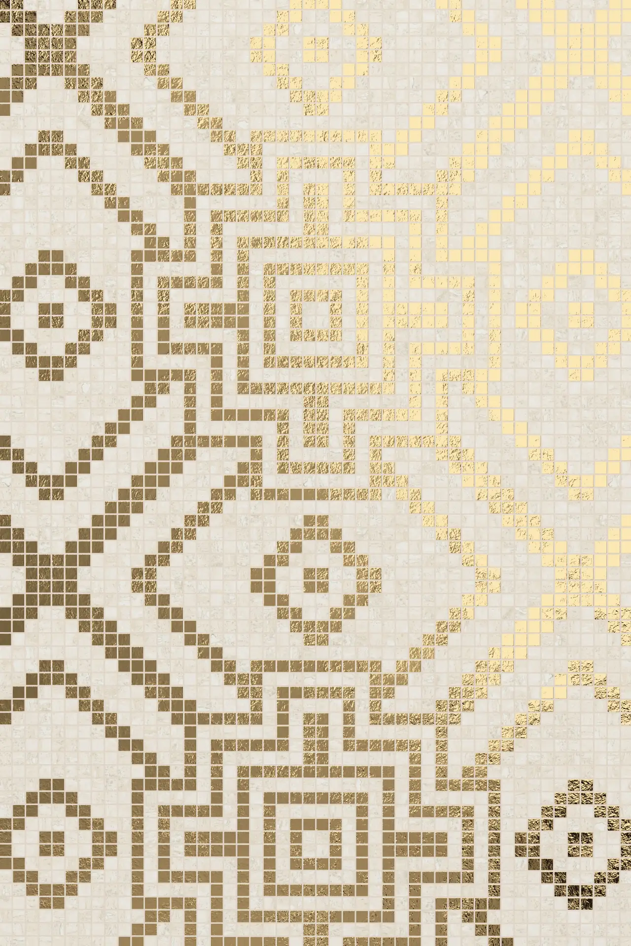Star Travertine Chiaro Oro Mosaic