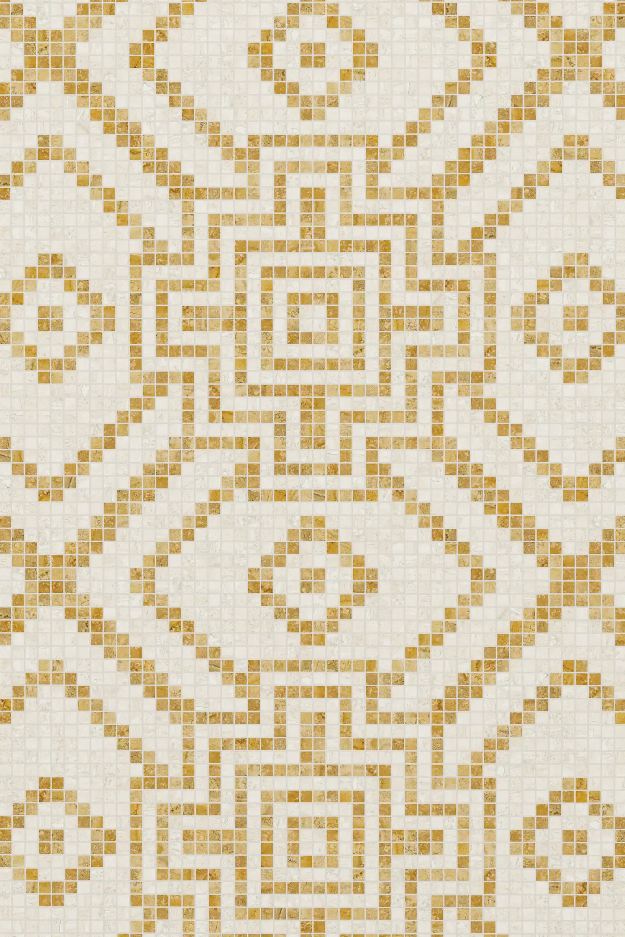 Star Travertine Chiaro Giallo Mosaic