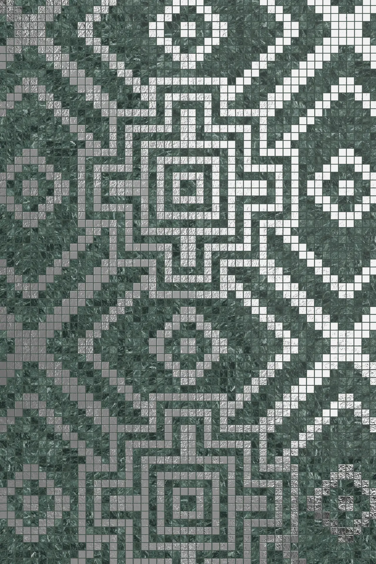 Star Verde Alpi Oro Bianco Mosaic