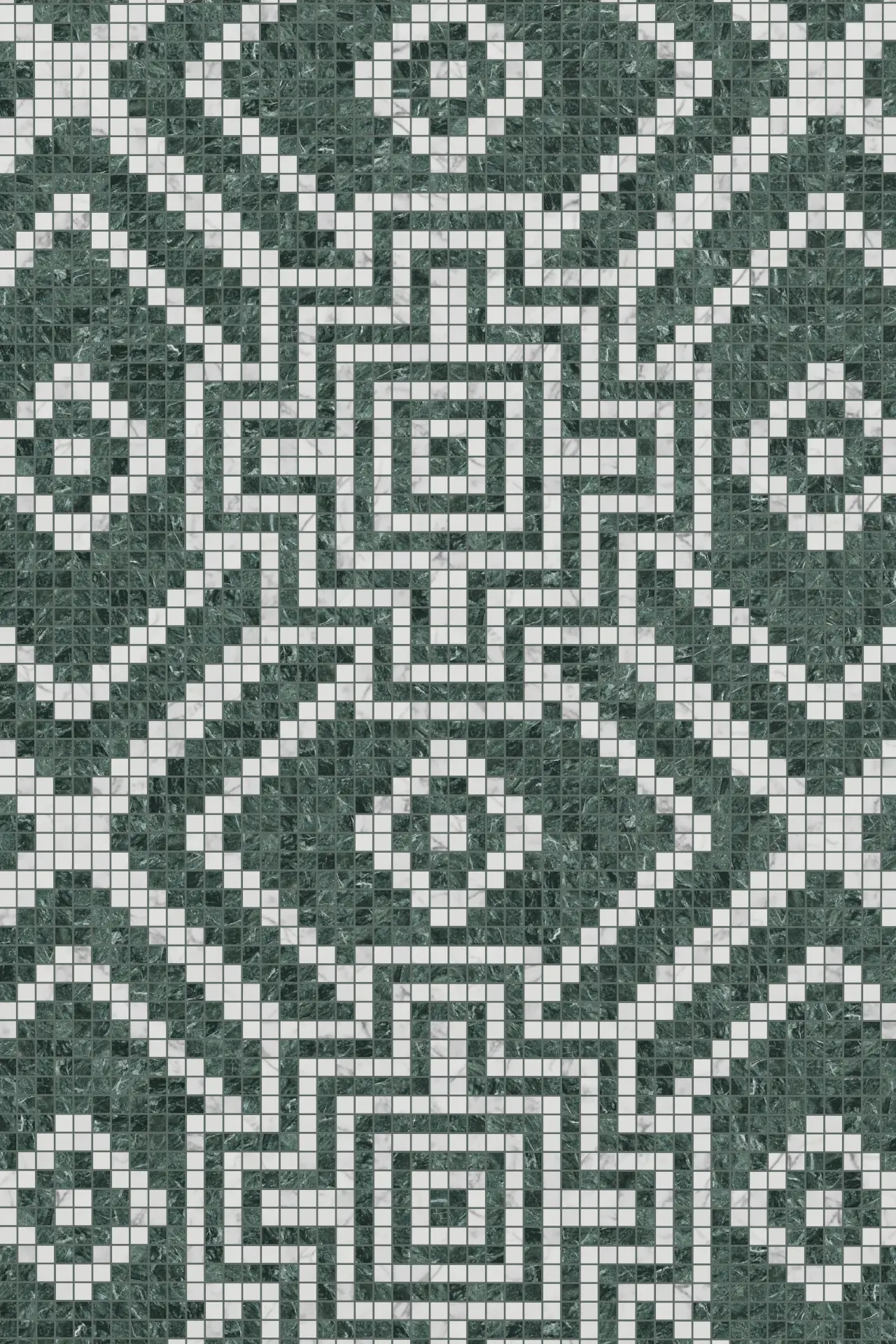 Star Verde Alpi Statuario Veneto Mosaic