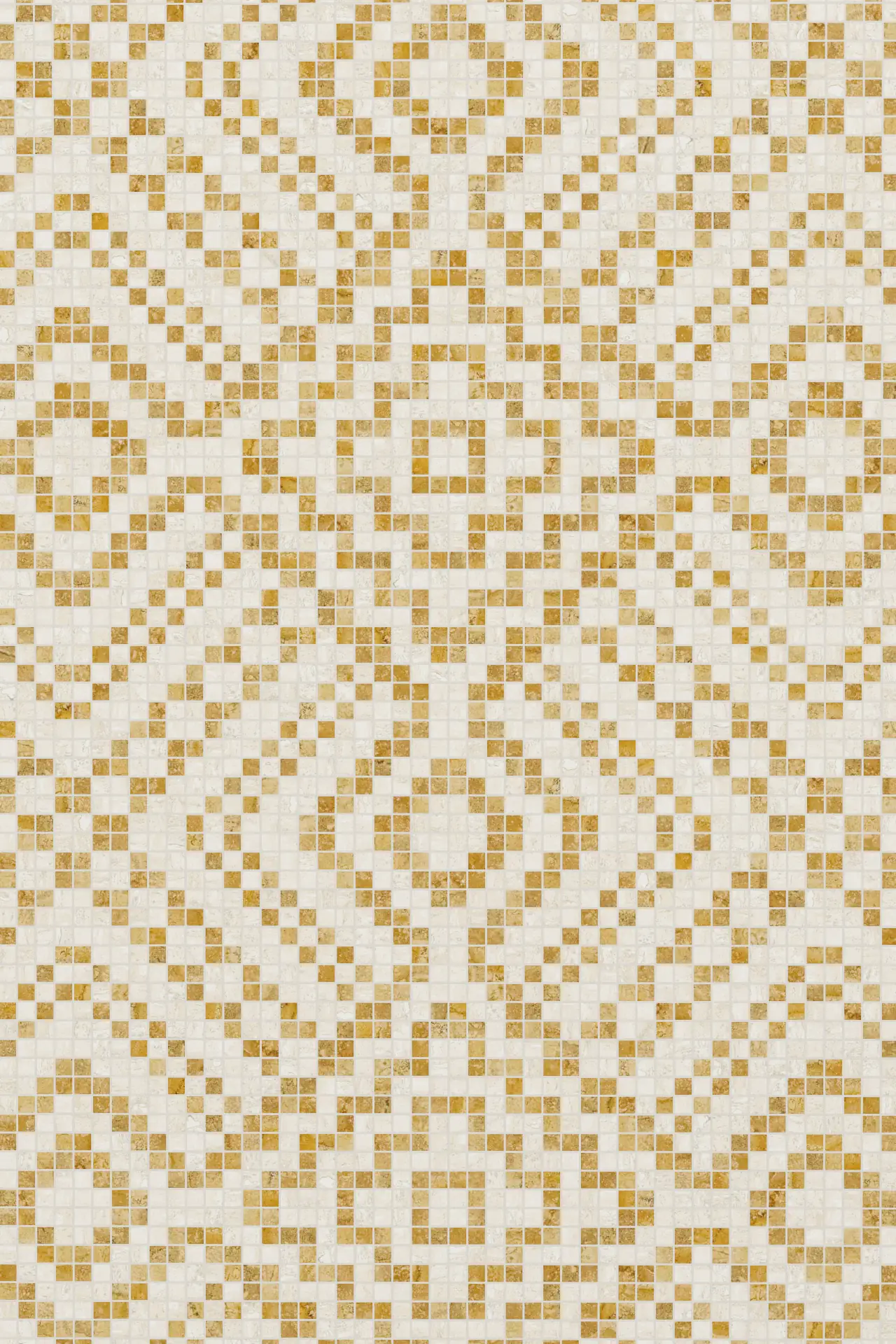 Tulle Travertine Chiaro Giallo Mosaic