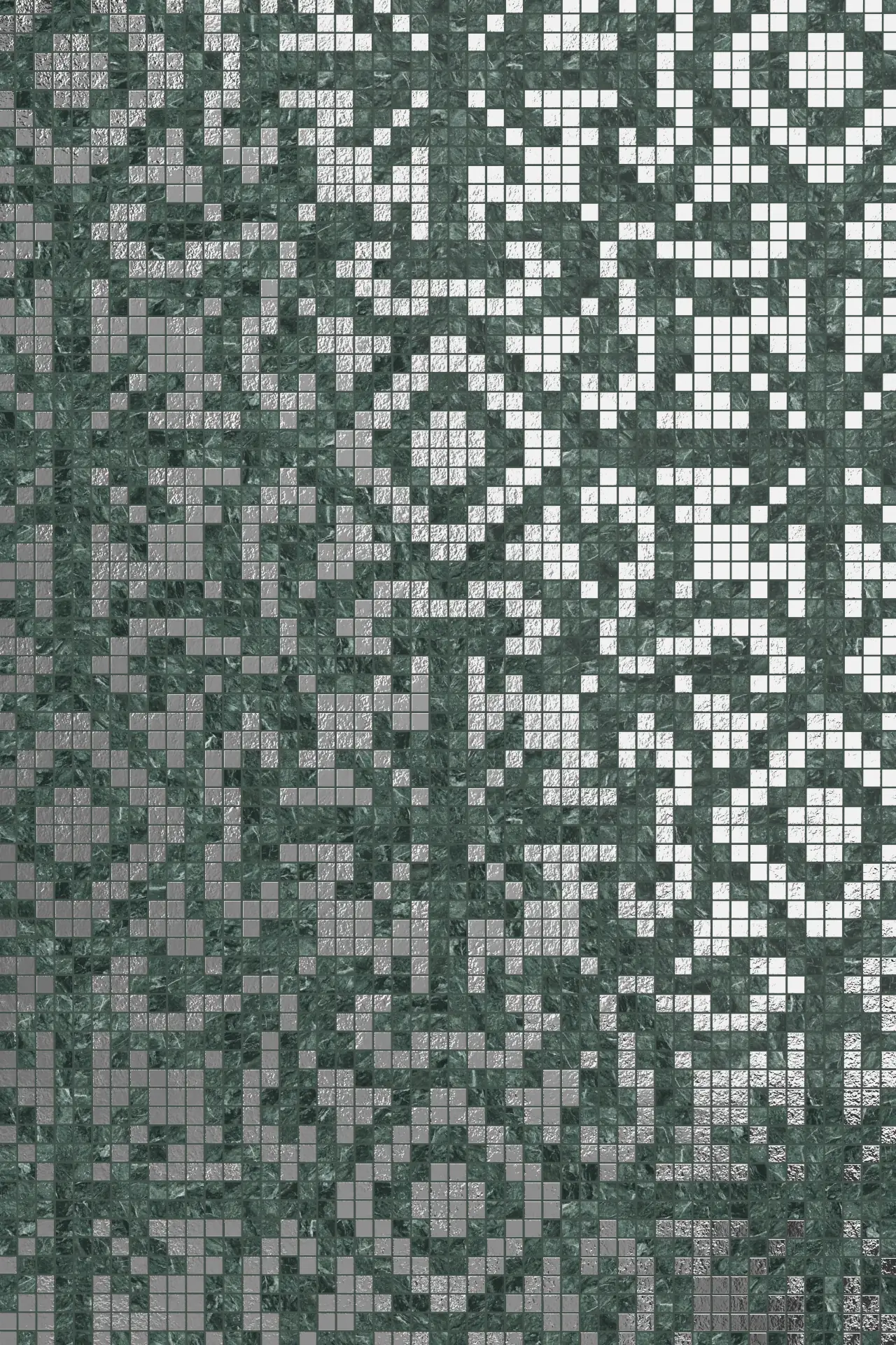 Weave Verde Alpi Oro Bianco Mosaic
