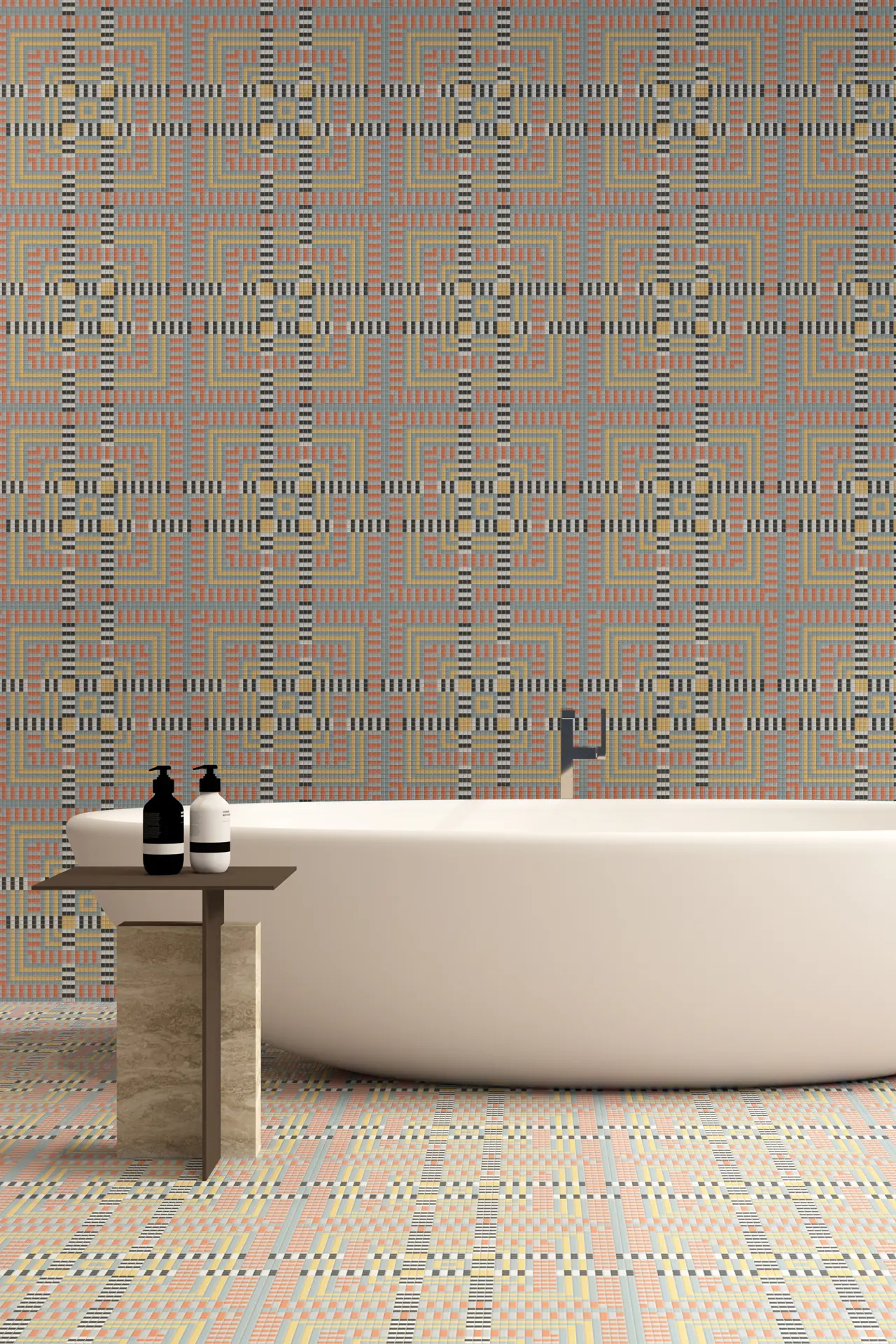 Circuit Sky Glass Mosaic