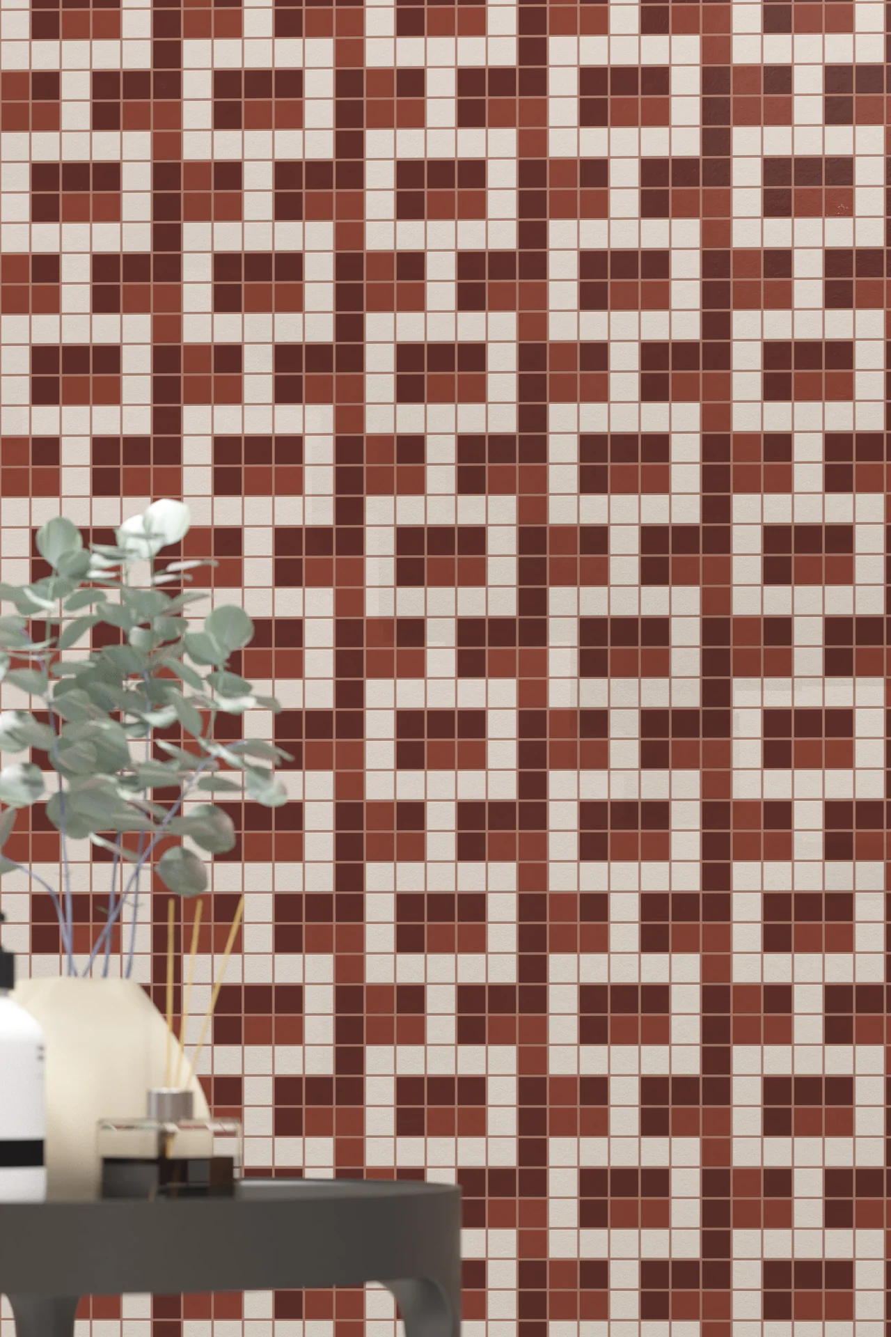 Milano Glass Links Borgogna Mosaic