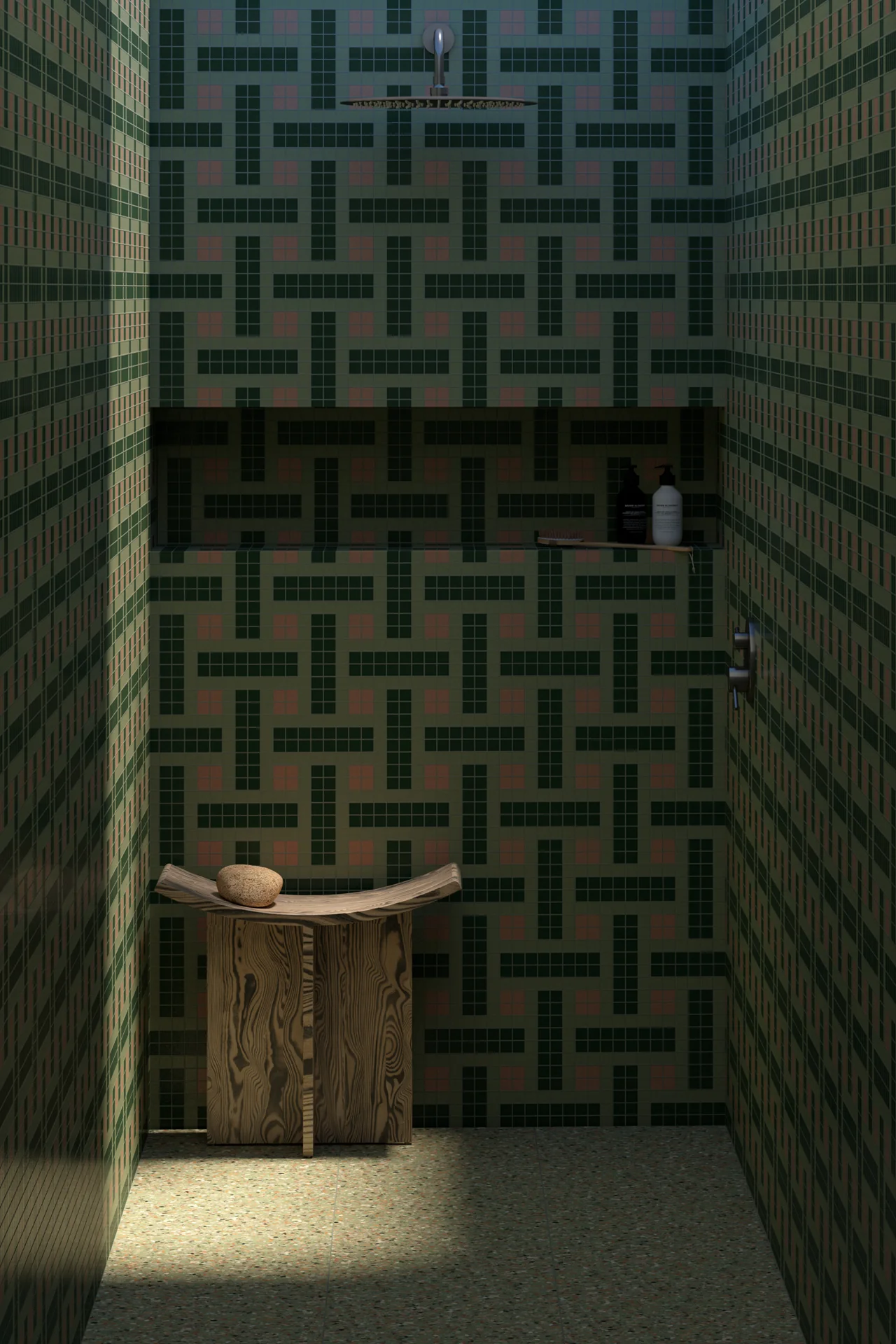 Milano Glass Trellis Canteloupe Mosaic
