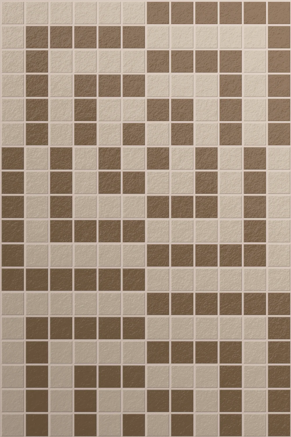 Milano Glass Checkmate Fango Mosaic