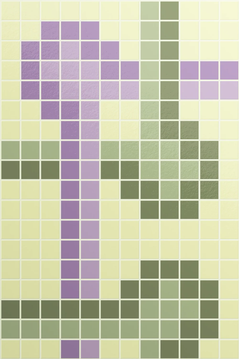 Milano Glass Knot Chartreuse Mosaic