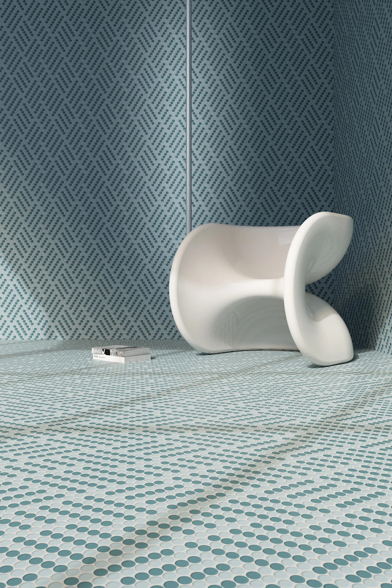 Moranci Glass Cricket Aqua Mosaic