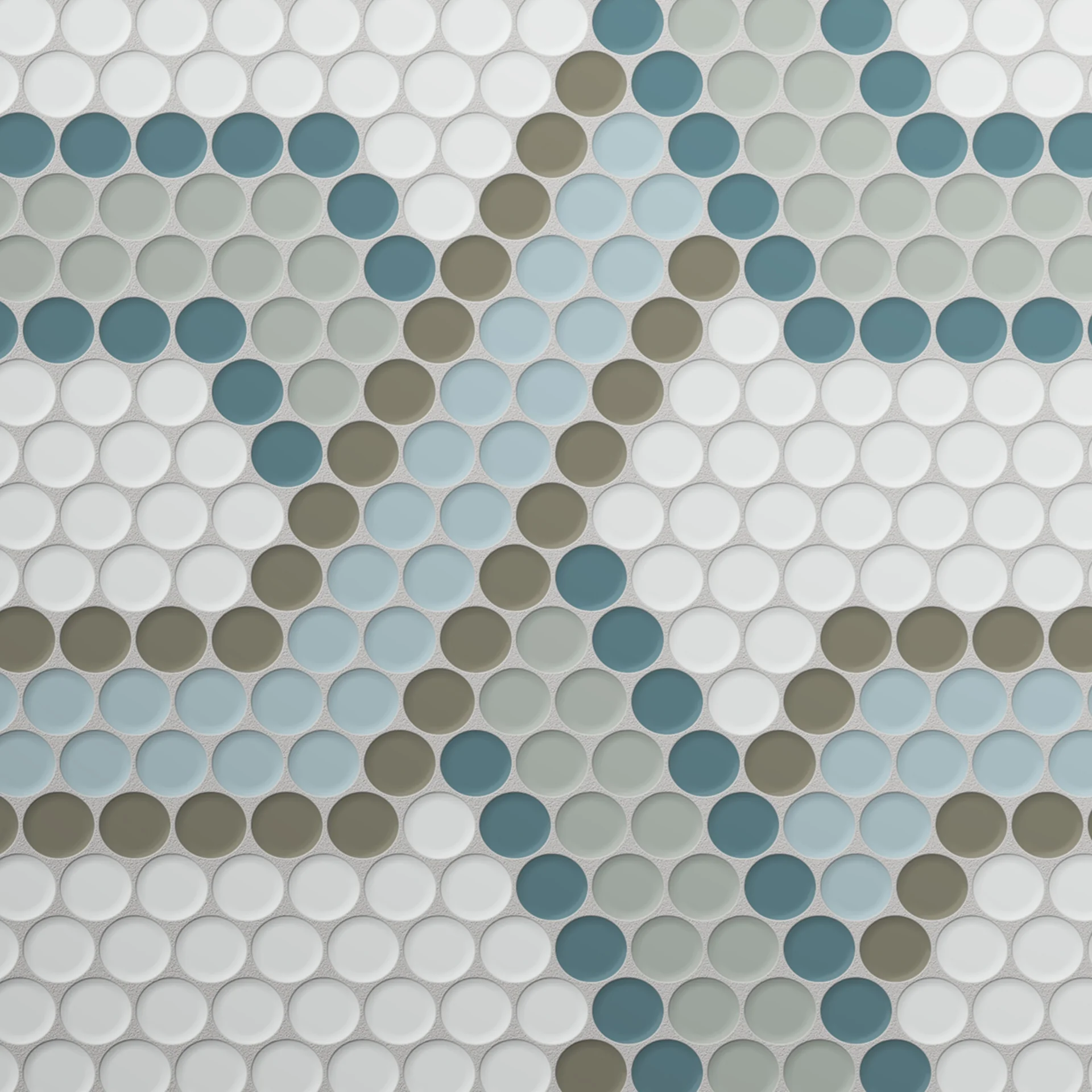 Moranci Glass Escalate Aqua Mosaic