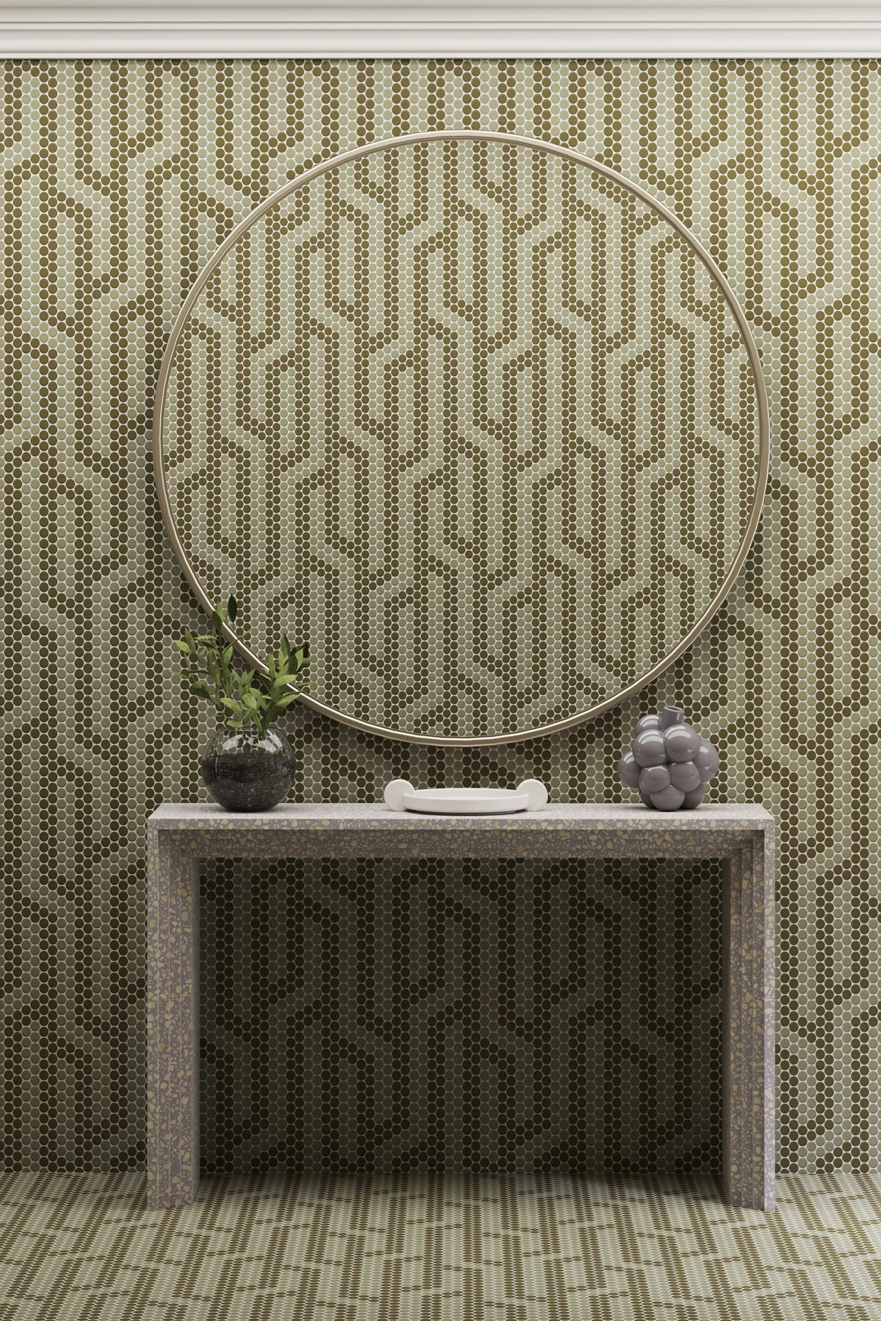 Moranci Glass Junction Pistachio Mosaic