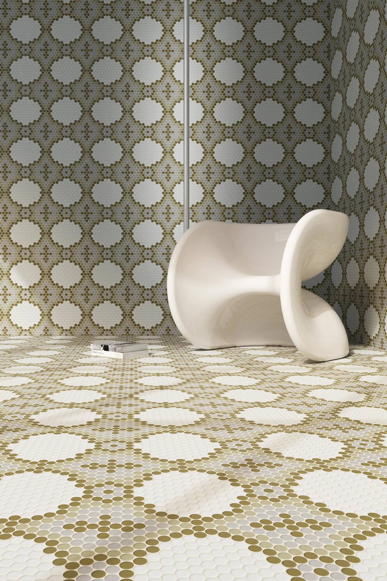 Moranci Glass Vignette Pistachio Mosaic